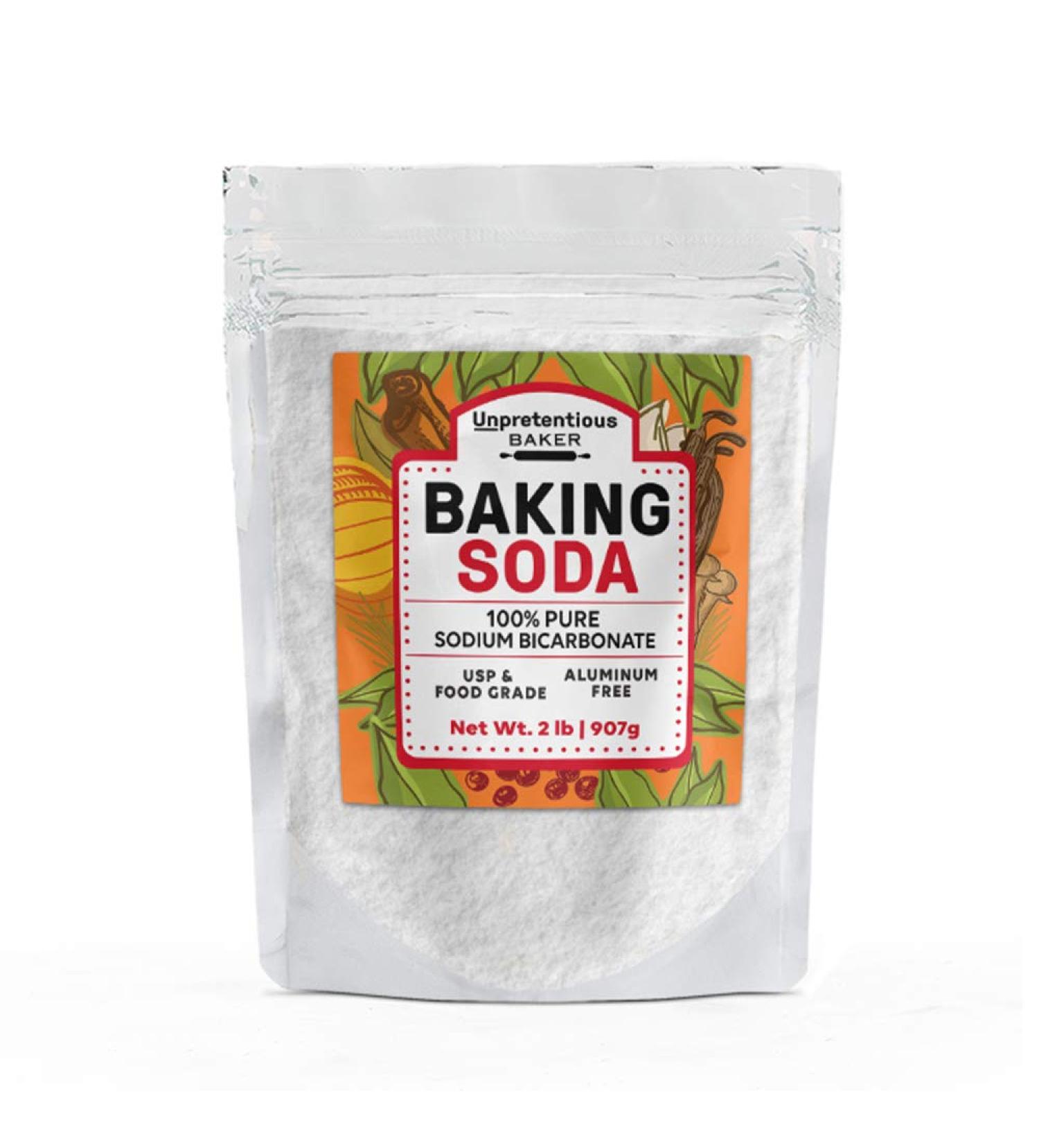 Unpretentious Baker Baking Soda 2 lbs - Gluten-Free Leavening Agent for Baking/Cooking - Pure Sodium Bicarbonate - Buy Online on GoSupps.com
