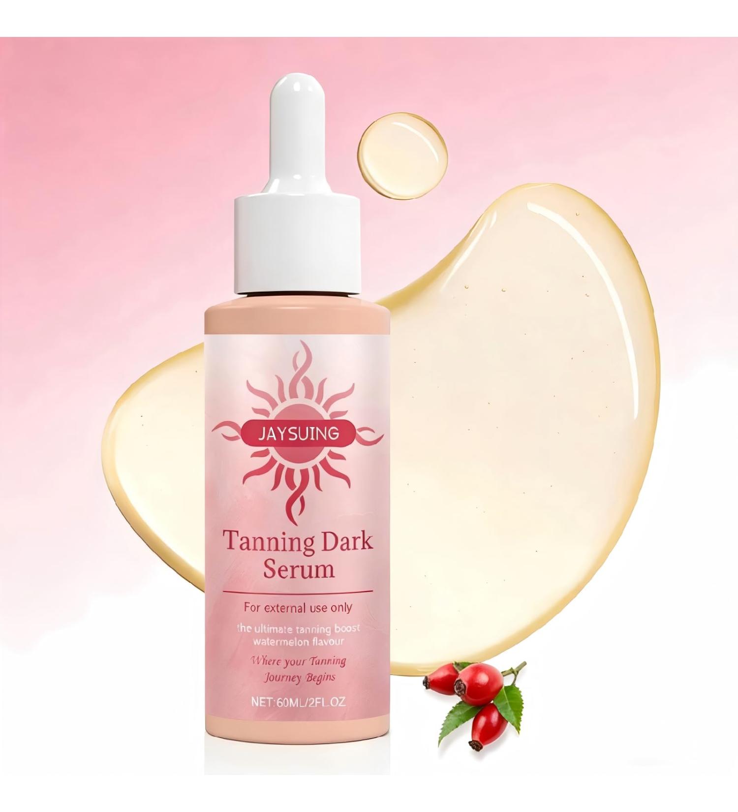 Earth Self Tanner -Get a Sun-Kissed Glow Instantly! Natural & Organic Ingredients Tanning Dark Seryum - Watermelon Flavor Ultra-Hydrating & Streak-Free Natural-Looking Tan for Face & Body 60ML 1 PCS - Buy Online on GoSupps.com