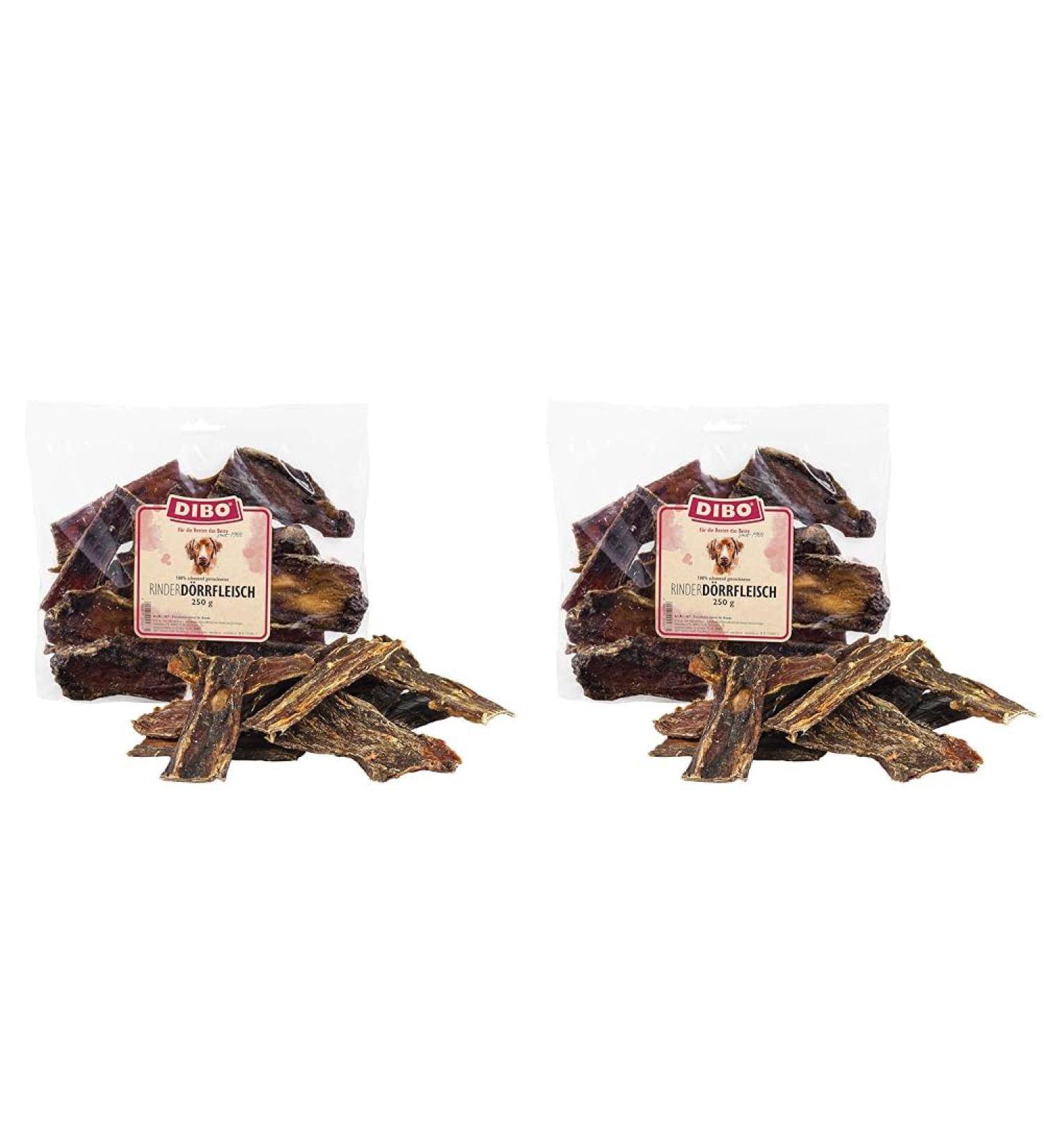 Buy Dibo D rrfleisch 250g - Natural Dog Treats & Chewing Snacks (Pack of 2) | Chemical-Free Quality Dog Food - Buy Online on GoSupps.com