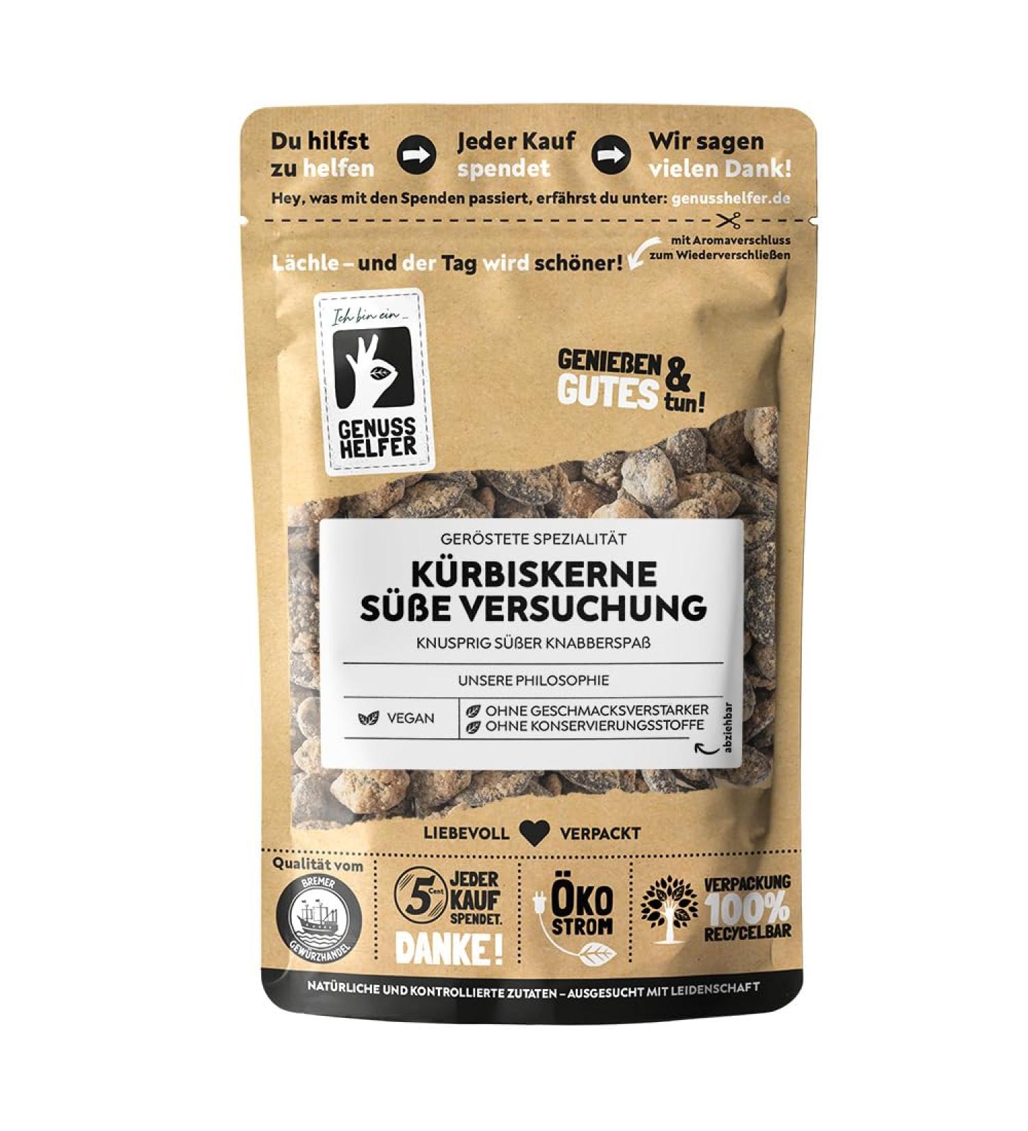 Bremer Spice Trade Pumpkin Skirts - Sweet Temptation Crispy-Sweet Vegan Nibbles 100g Salty & Sugar | International Shipping - Buy Online on GoSupps.com