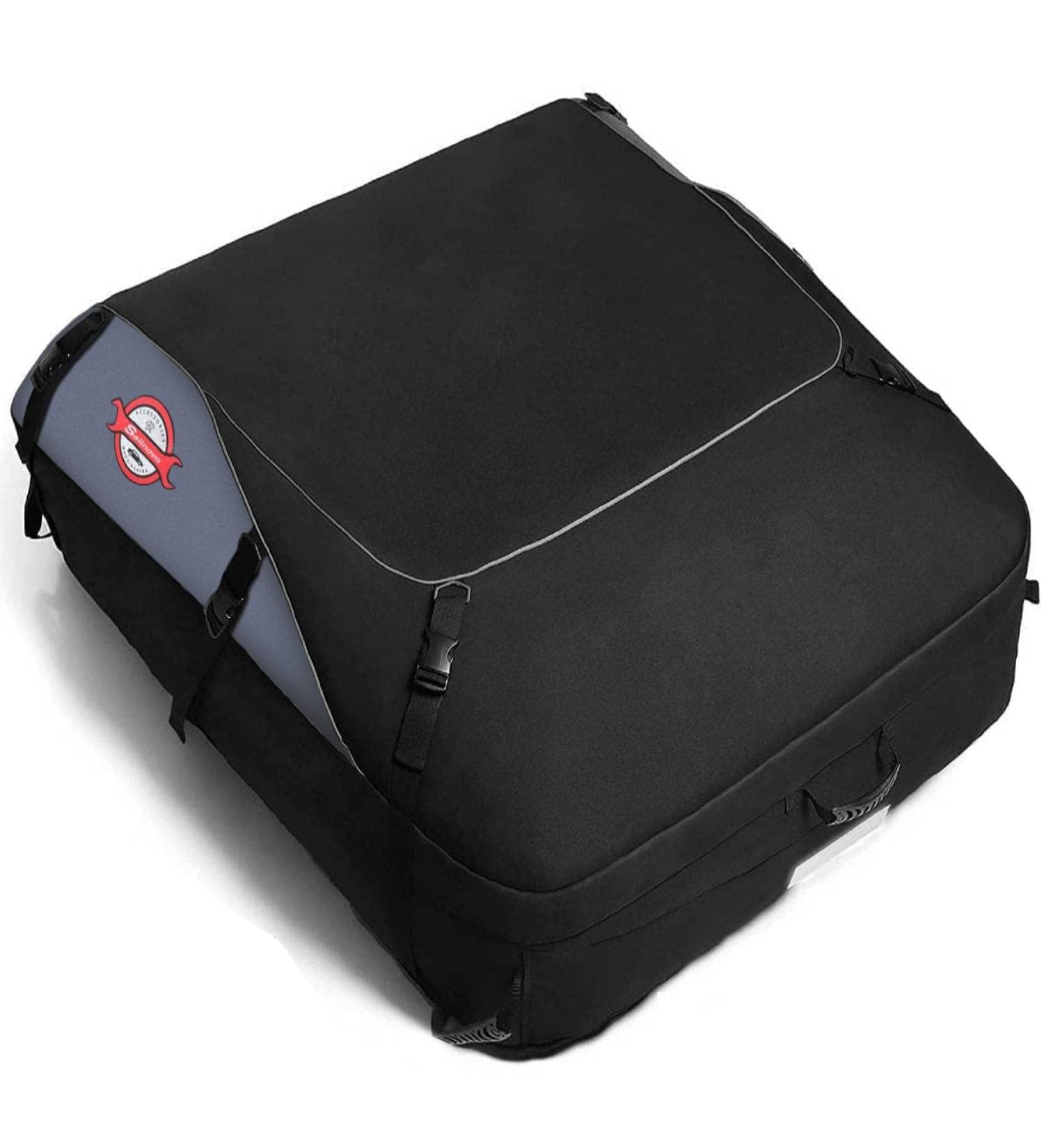 20 Cubic Feet Waterproof Car Rooftop Cargo Carrier | Soft Shell Roof Bag for All Cars | 6+8 Reinforced Straps and Storage Bag Included - Buy Online on GoSupps.com
