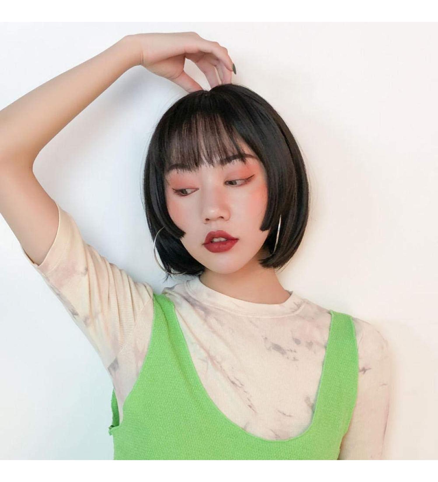 Shop BGHJUE Short Wave Wig for Round Faces - Full Headgear for Women | International Shipping Available - Buy Online on GoSupps.com