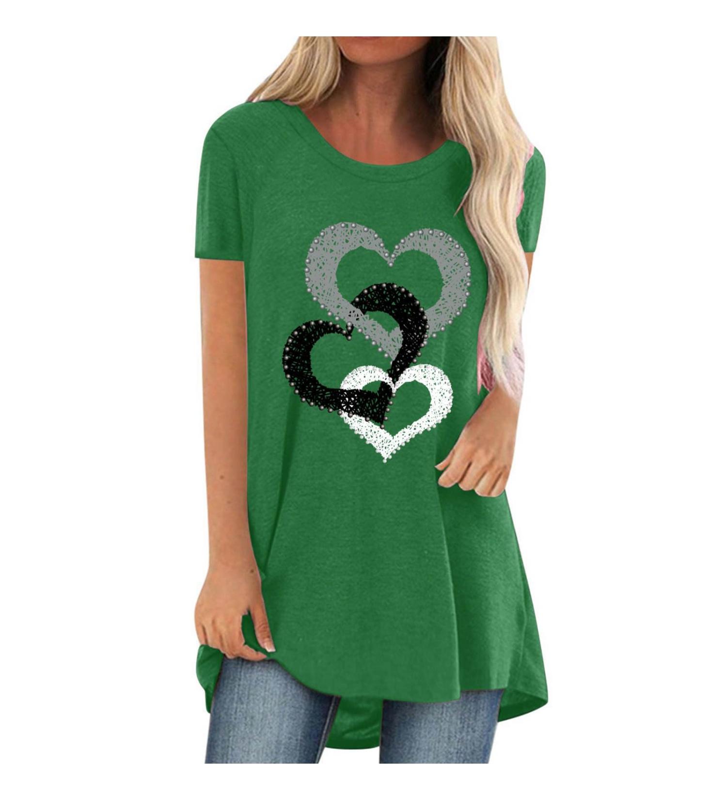 Shop Golatcr Womens V/O Cutouts T-Shirt - Stylish Printed Tops for Every Occasion | Black White & Green Loose Fit - Buy Online on GoSupps.com