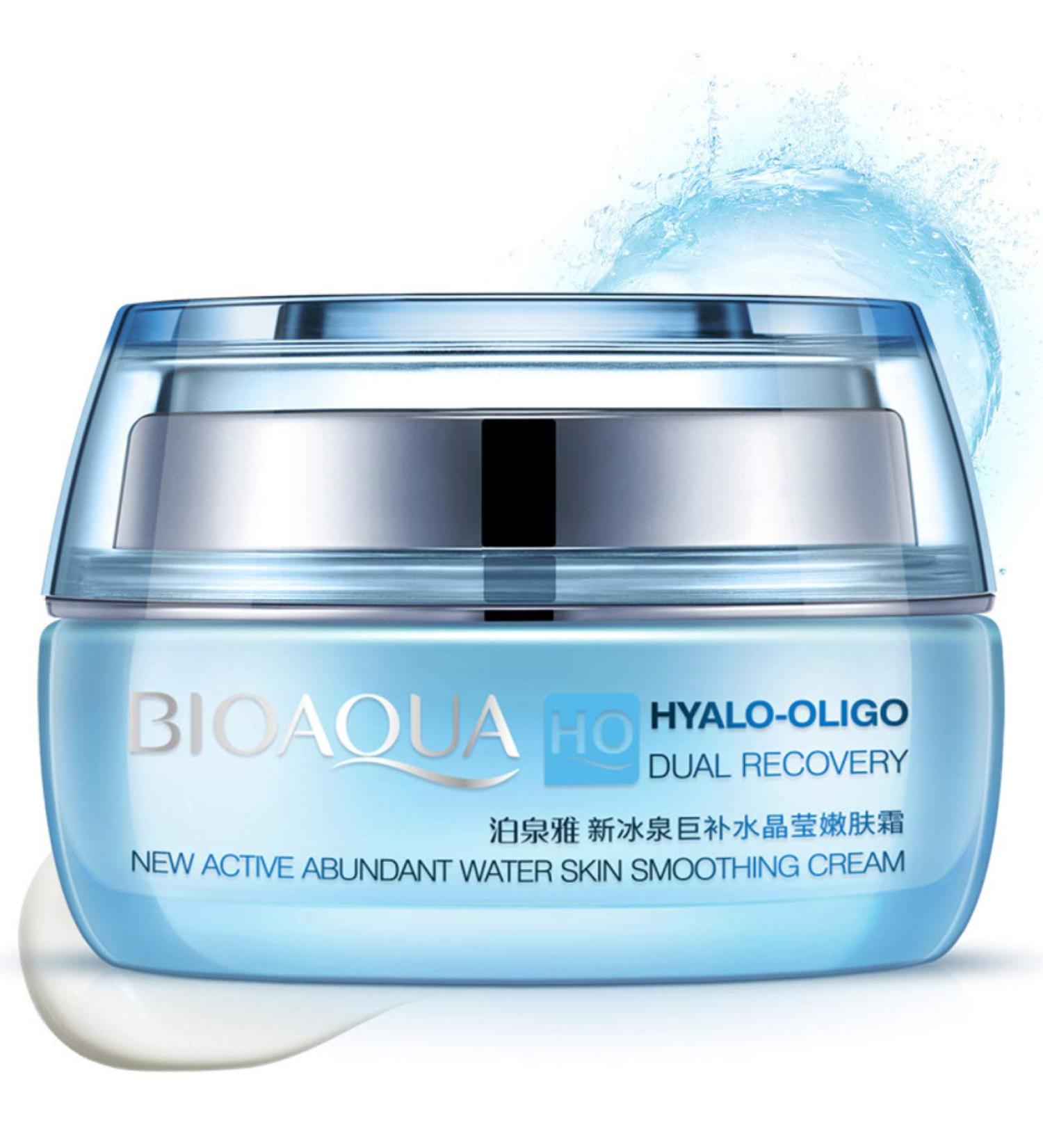 BIOAQUA HO Hyalo-Oligo Essence Dual Recovery Active Abundant Water Skin Cream Moisturizing 50g - Buy Online on GoSupps.com