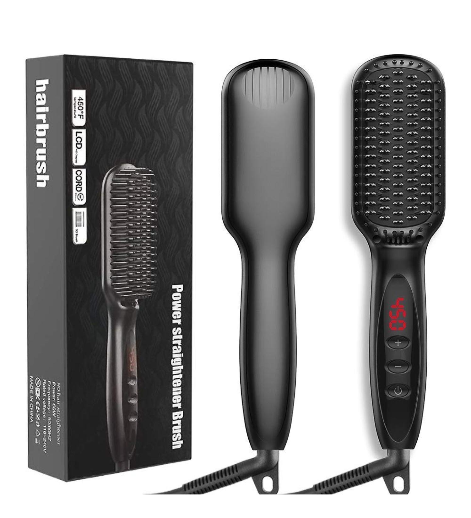 Hair Straightener Comb Brush - Heated Electric Hair Straightener for Smooth Sleek Hair | Buy Online Internationally - Buy Online on GoSupps.com