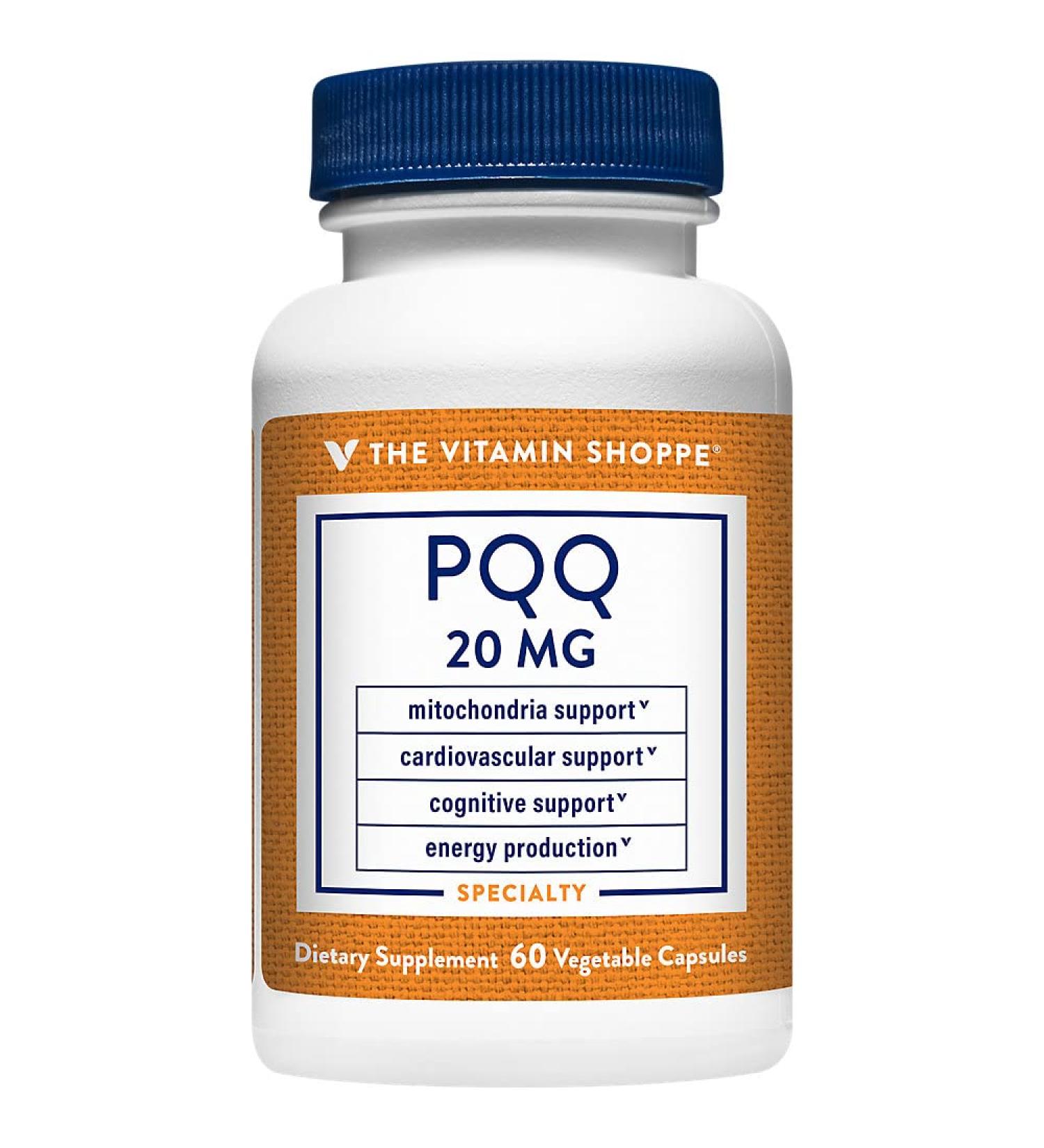 PQQ (Pyrroloquinoline Quinone Disodium Salt) - Mitochondria & Cognitive Support - 20 MG (60 Vegetarian Capsules)