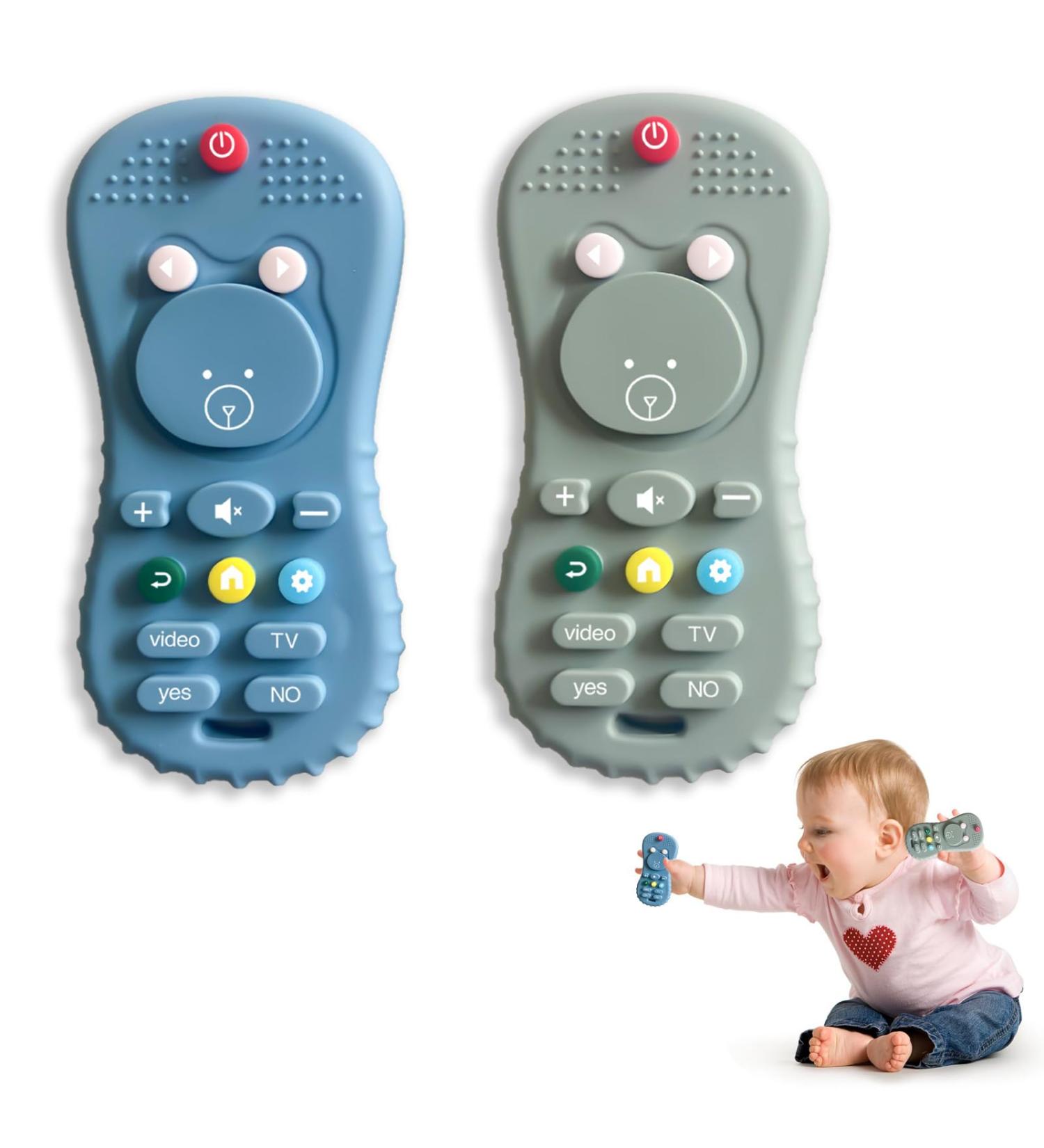 Nicein Bite Ring Baby | 2-Piece BPA-Free Silicone Teething Toys | Remote-Controlled Bathing & Biting Aids for 3+ Months - Buy Online on GoSupps.com