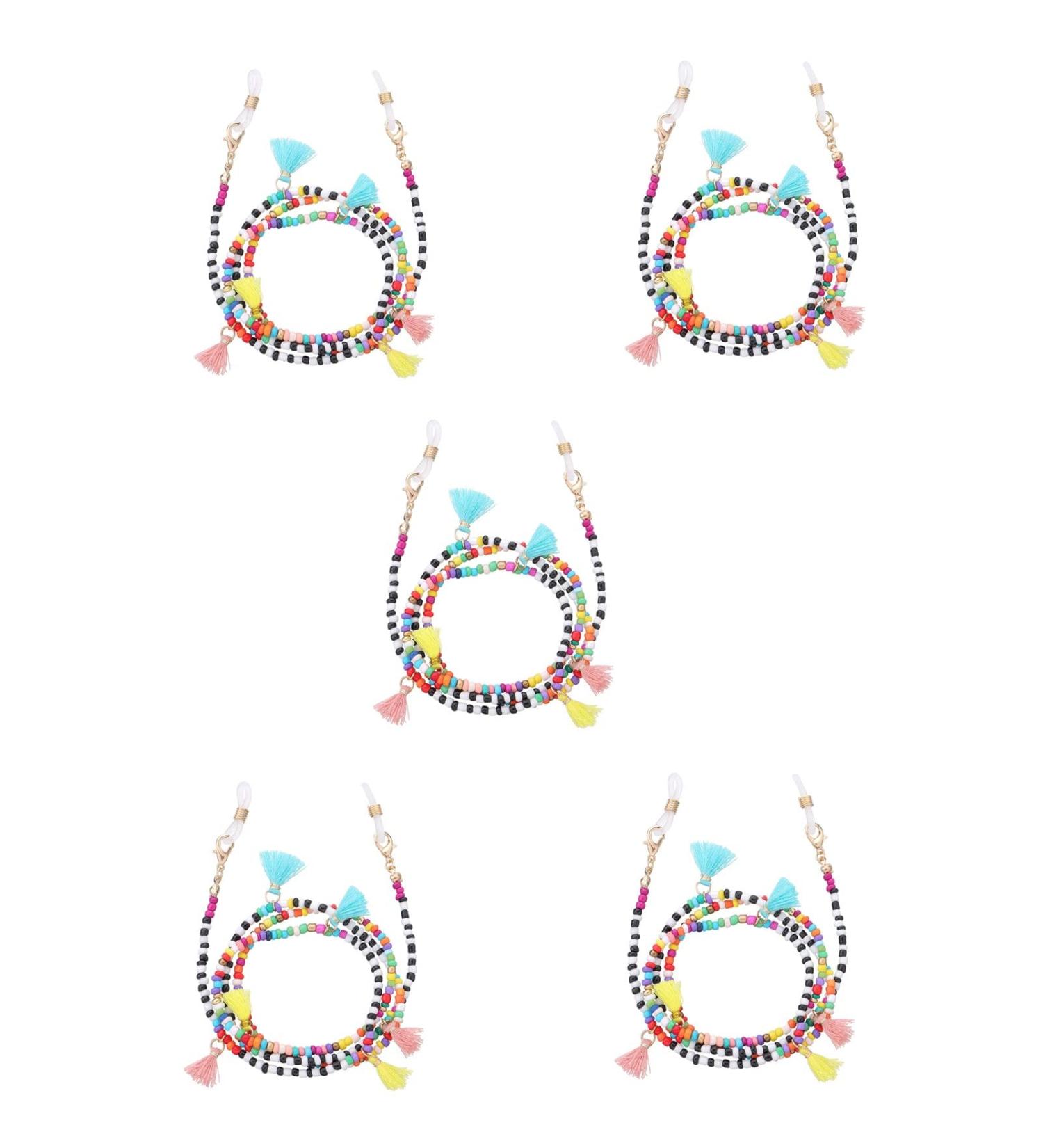 SBTRKT 5-Piece Alloy Eye Chain for Sunglasses - Strong Durable Non-Slip Stylish Multicolor Design - Buy Online on GoSupps.com