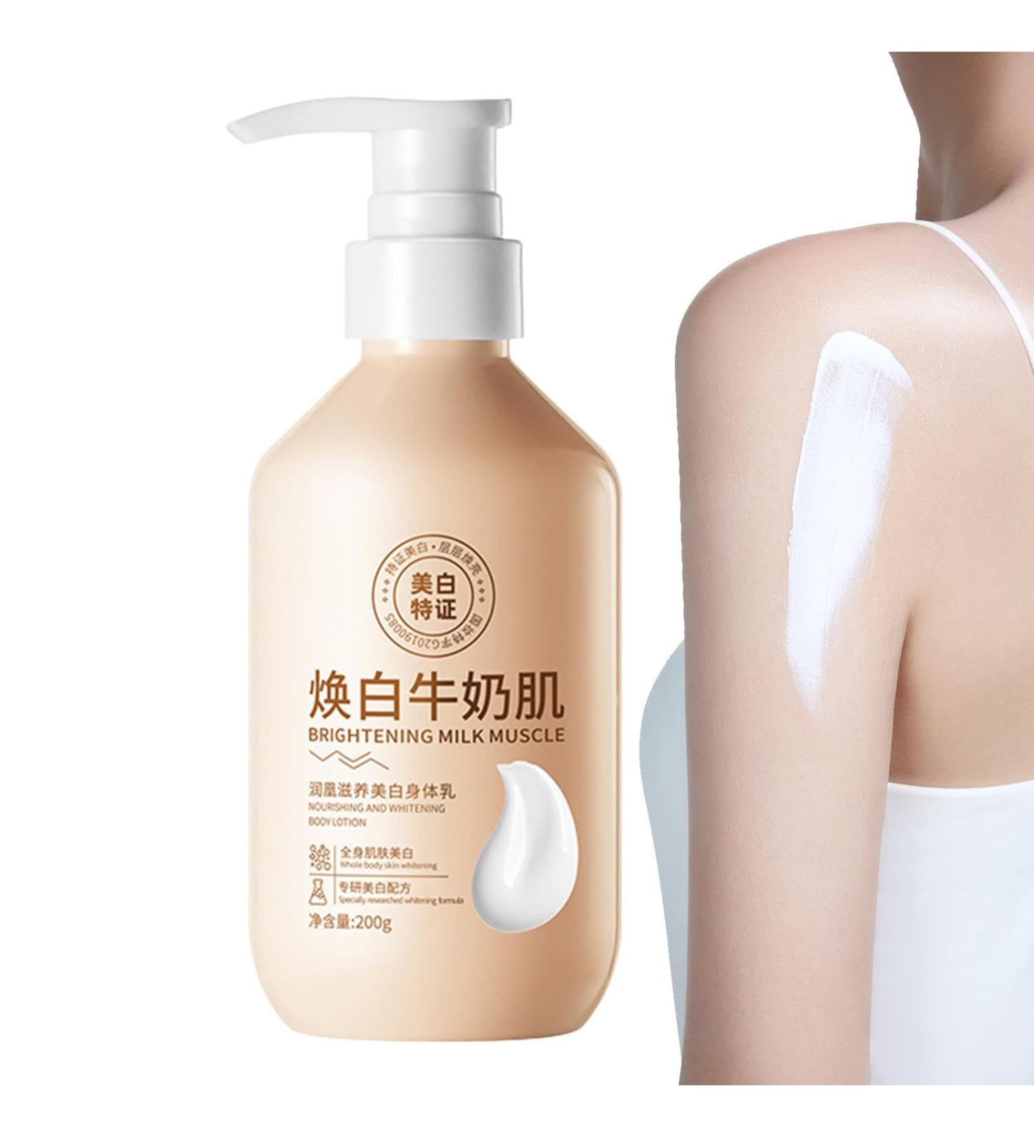ZONEWD Skin Brightening Cream 200ml Brightening Body Lotion Smoothing Moisturizing Skin Lightening Cream Nourishing Brightening Lotion for Uneven Complexion - Buy Online on GoSupps.com