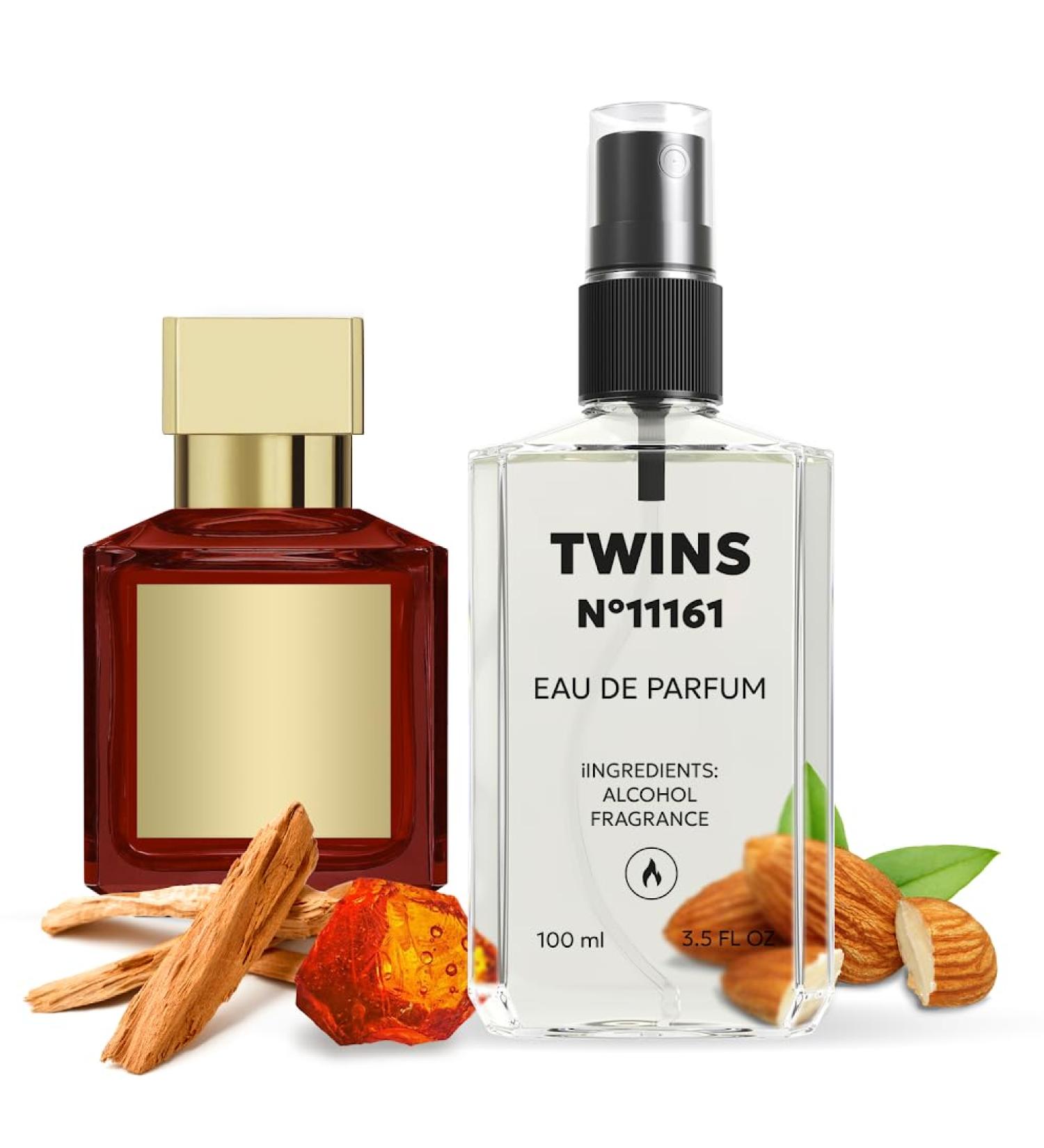 TWINS Impression of Bac. Rou. 540 Extrait de Parfum | Unisex Perfume for Women and Men Eau de Parfum | No.11161 | 3.4 Fl Oz / 100 ml MFK Bac. Rou 540 Extrait de Parfum Impression - Buy Online on GoSupps.com