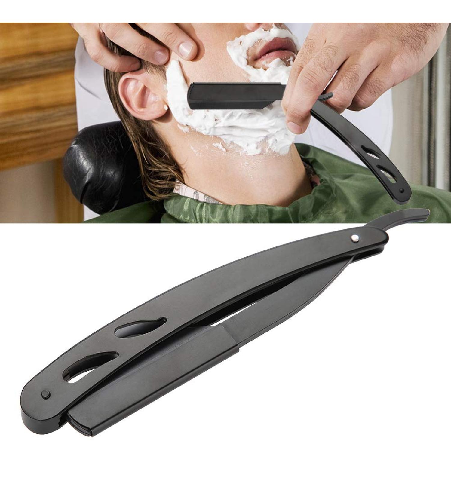 Professional Stainless Steel Hairdresser Razor - Safety Fold Haircut Tool for Precision Styling - Buy Online on GoSupps.com