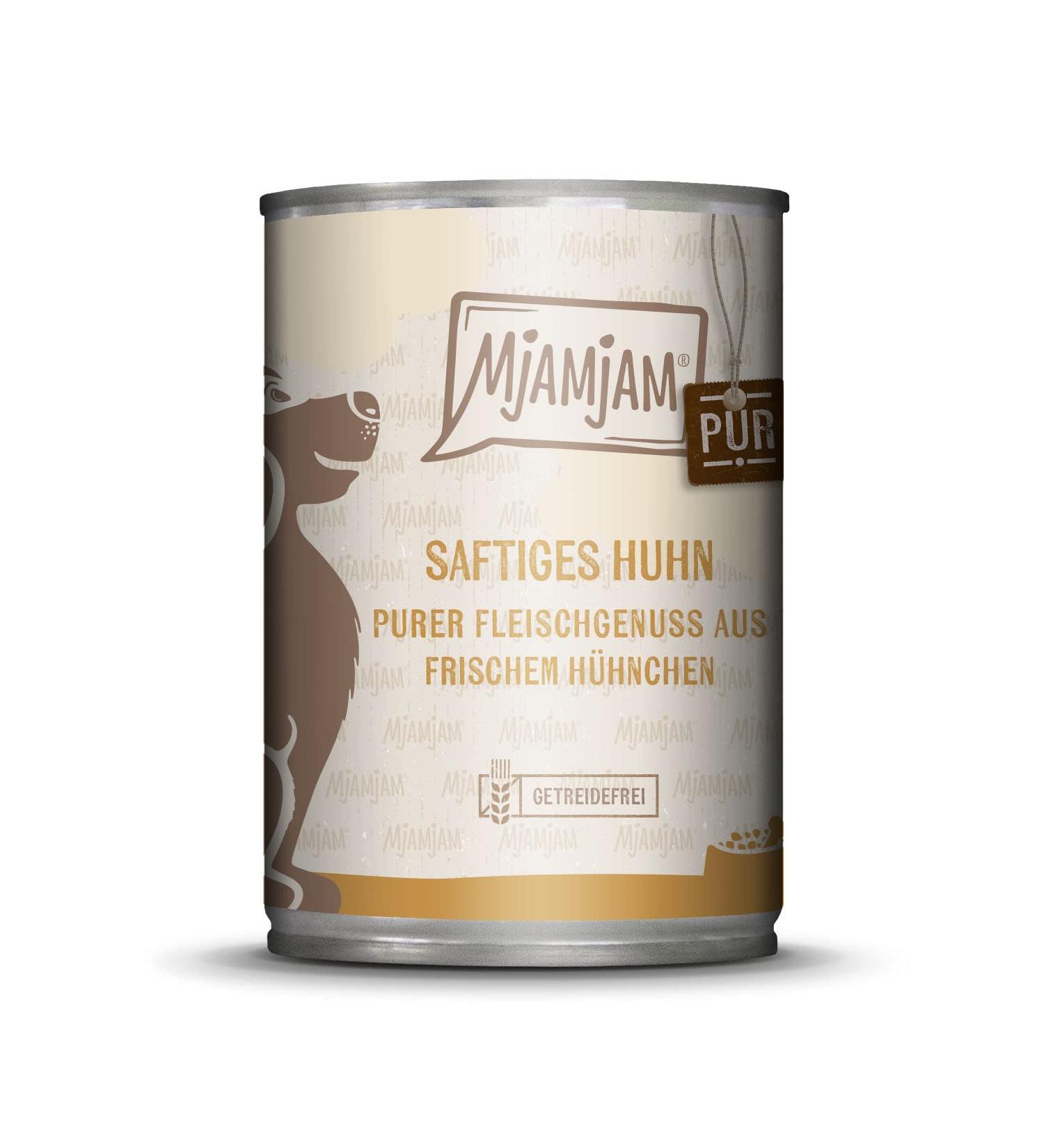 MjAMjAM - Premium Wet Dog Food - Pure Juicy Chicken 1 Pack (1 x 400 g) Grain Free with Extra Meat - Buy Online on GoSupps.com