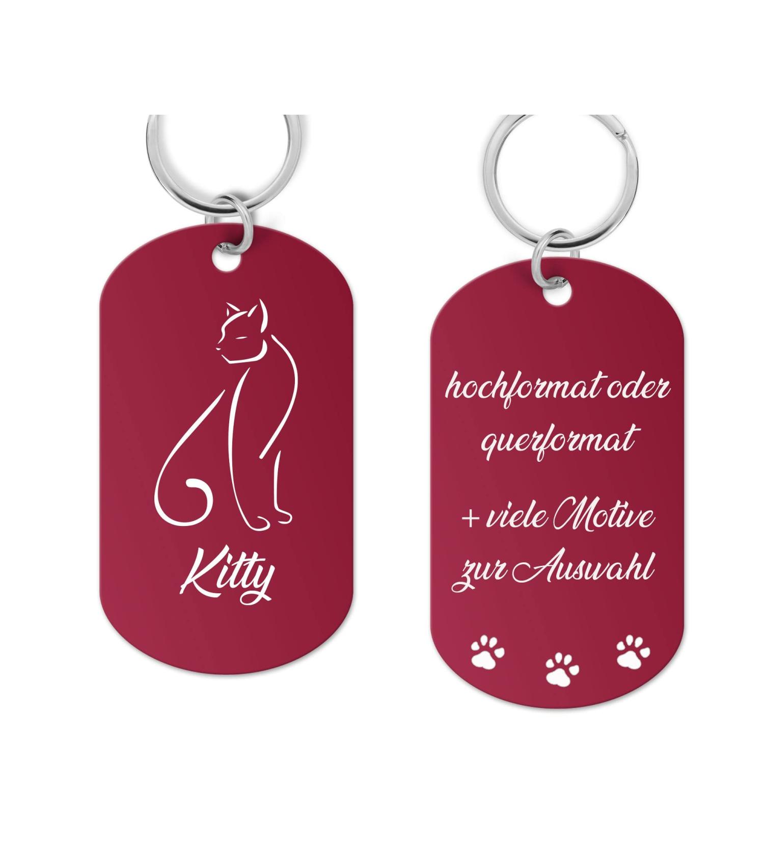 Aluminum dog brand shield with engraving-dog stark personalized with high-quality laser engraving address trailer dog personalized for dogs or cats (pink) 49x29x1 mm piu-mh-sch-01