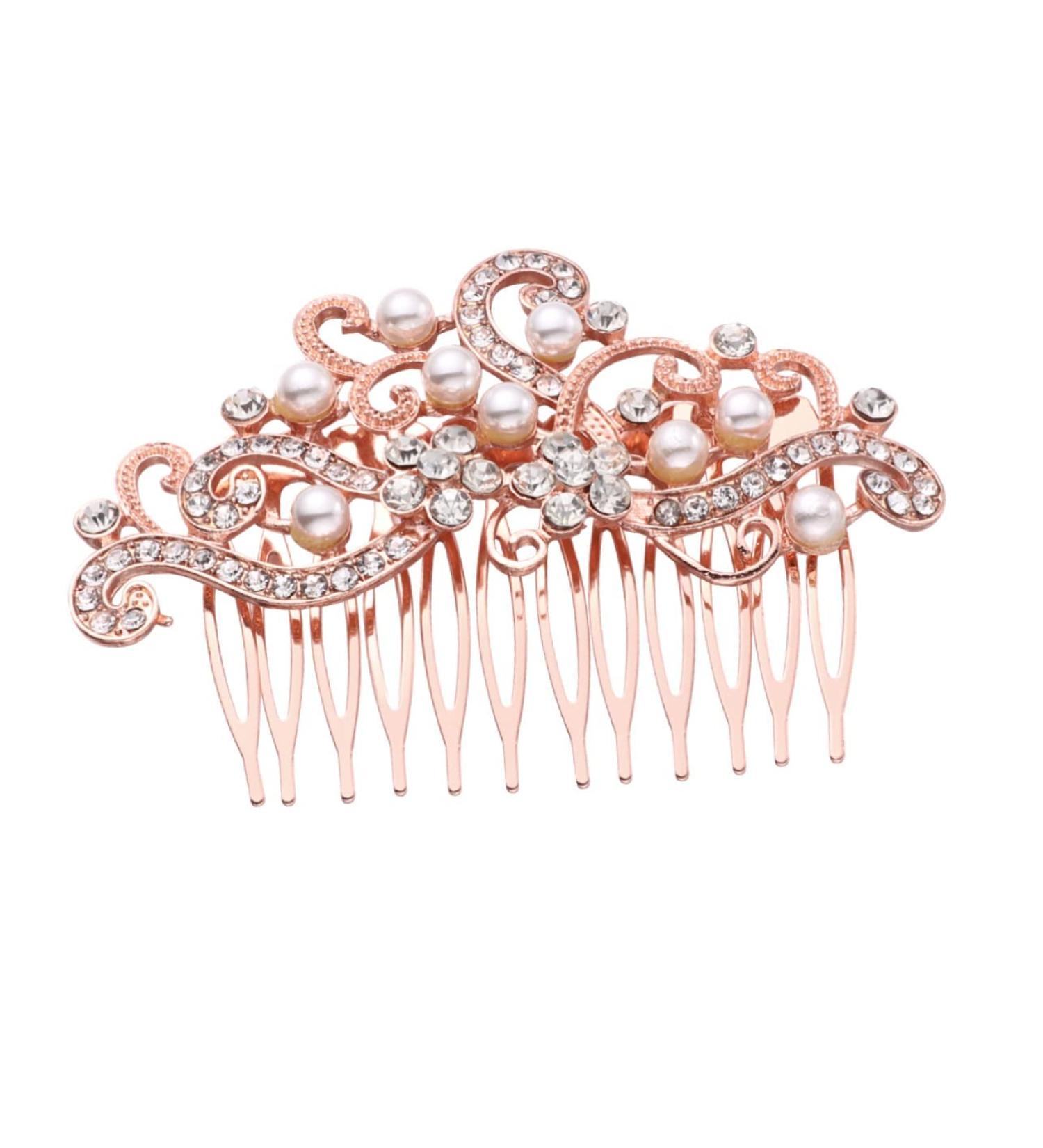 TOVINANNA Bride Hair Comb Hair Ornament Fashion Headwear Wedding Headdress Costume Accessories - Buy Online on GoSupps.com