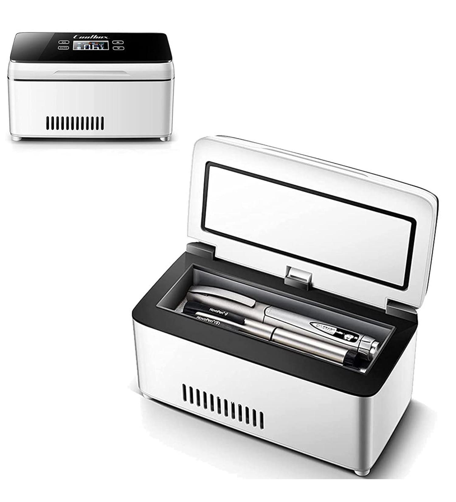 Portable Insulin Cooler Refrigerated Box Rechargeable LCD Display 2-8 Car Insulin Cooler Mini Constant Temperature Refrigerator for Home Car Travel Camping 3*Battery - Buy Online on GoSupps.com