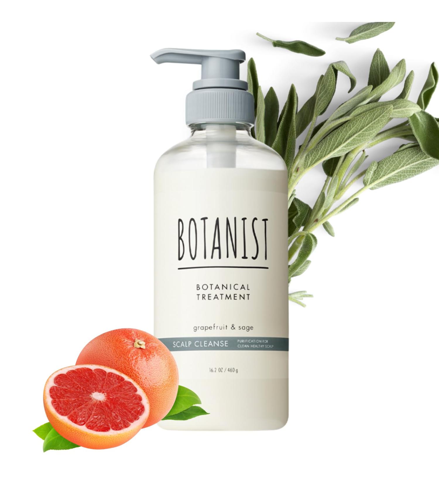 Botanist Moisturizing Hair Conditioner - Natural Japanese Haircare for Dry & Frizzy Hair - Grapefruit & Sage Scalp Treatment 16.2 Oz - Buy Online on GoSupps.com