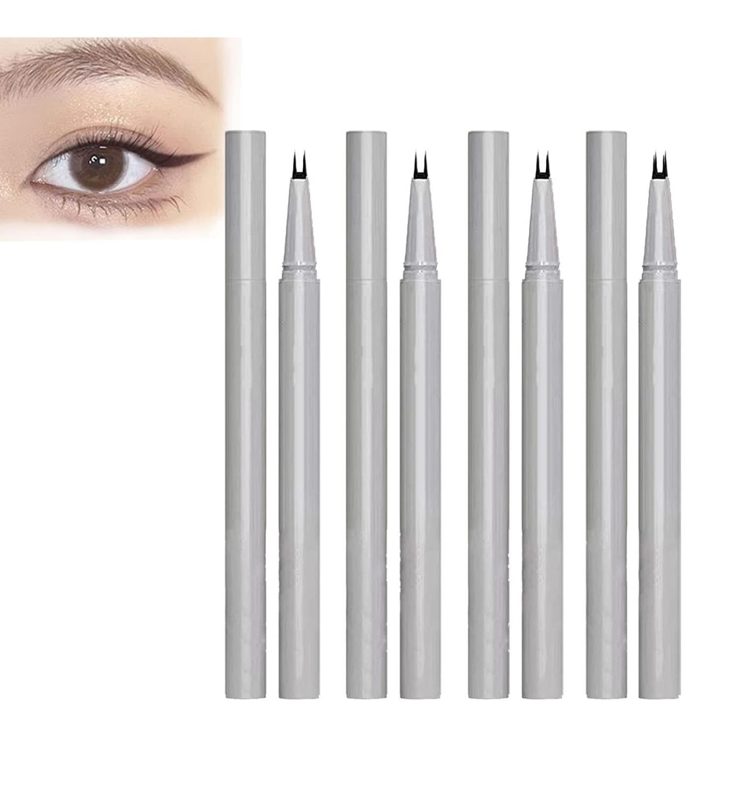 LELEBEAR Double Tip Waterproof Liquid Eyeliner Pen - 4Pcs Black - Buy Online on GoSupps.com