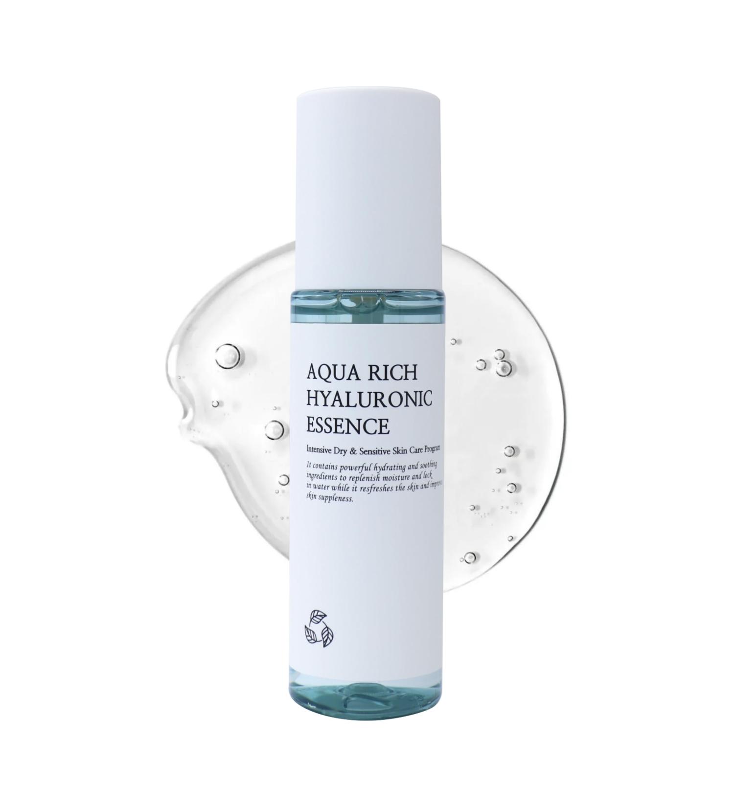 Aqua Rich Hydrating Essence - Plump & Moisturize Dry Sensitive Skin with Panthenol & Hyaluronic Acid (100ml) - International Shipping Available - Buy Online on GoSupps.com