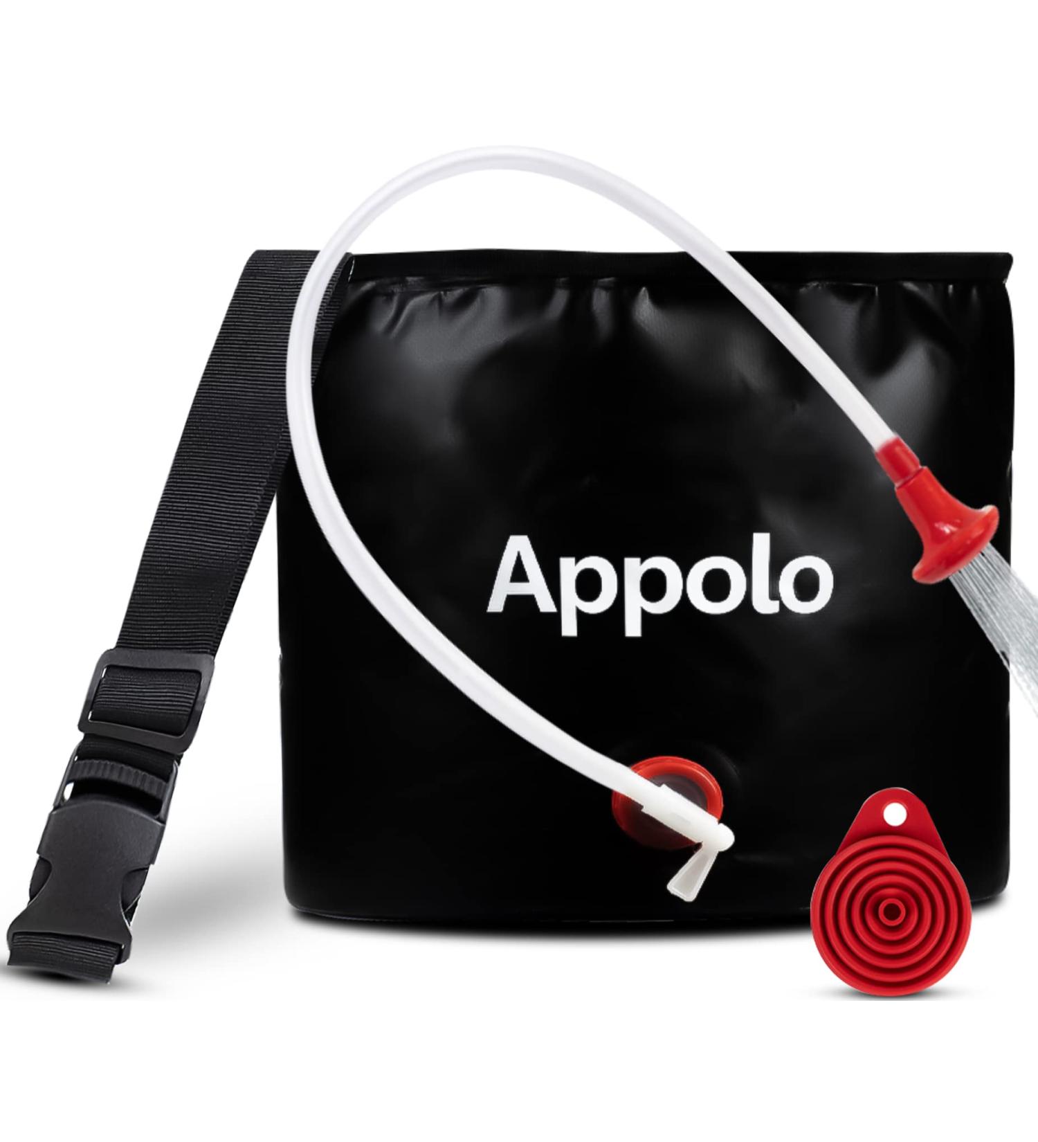 5 Gallon Solar Camping Shower Bag with ON-Off Faucet and Long Strap - Portable Shower for Hiking and Traveling - Buy Online on GoSupps.com
