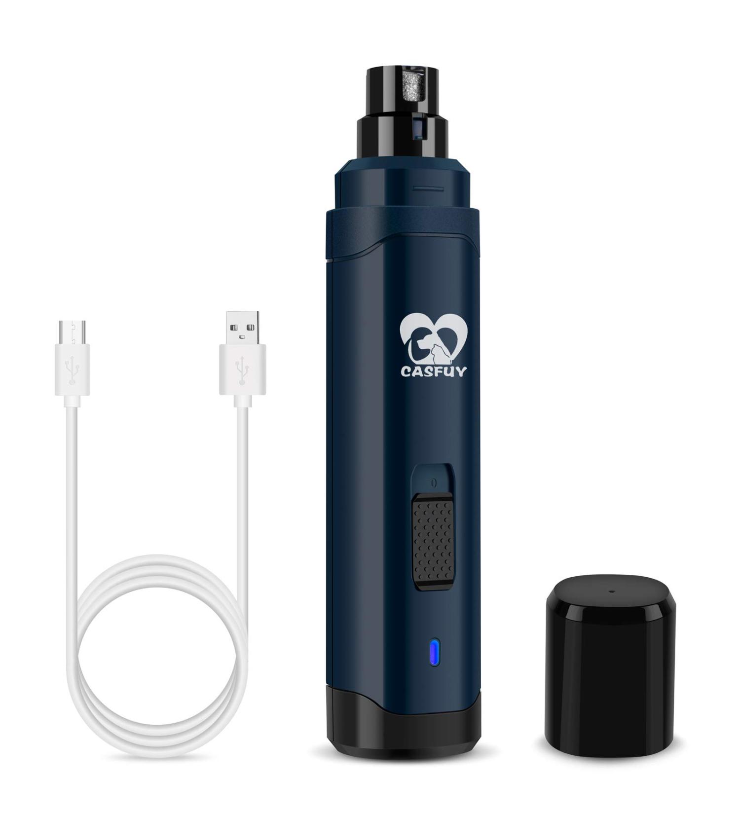 Casfuy Dog Nail Grinder - 2-Speed Rechargeable Nail Trimmer for Small, Medium, & Large Pets - Buy Online on GoSupps.com