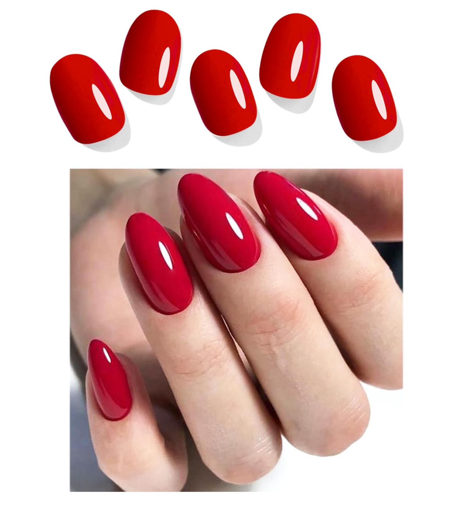  Wahrshei 16 Pcs Red Nail Art Sticker Film UV Gel Nail Art Sticker Nail Art Gel Nail Sticker - Buy Online on GoSupps.com