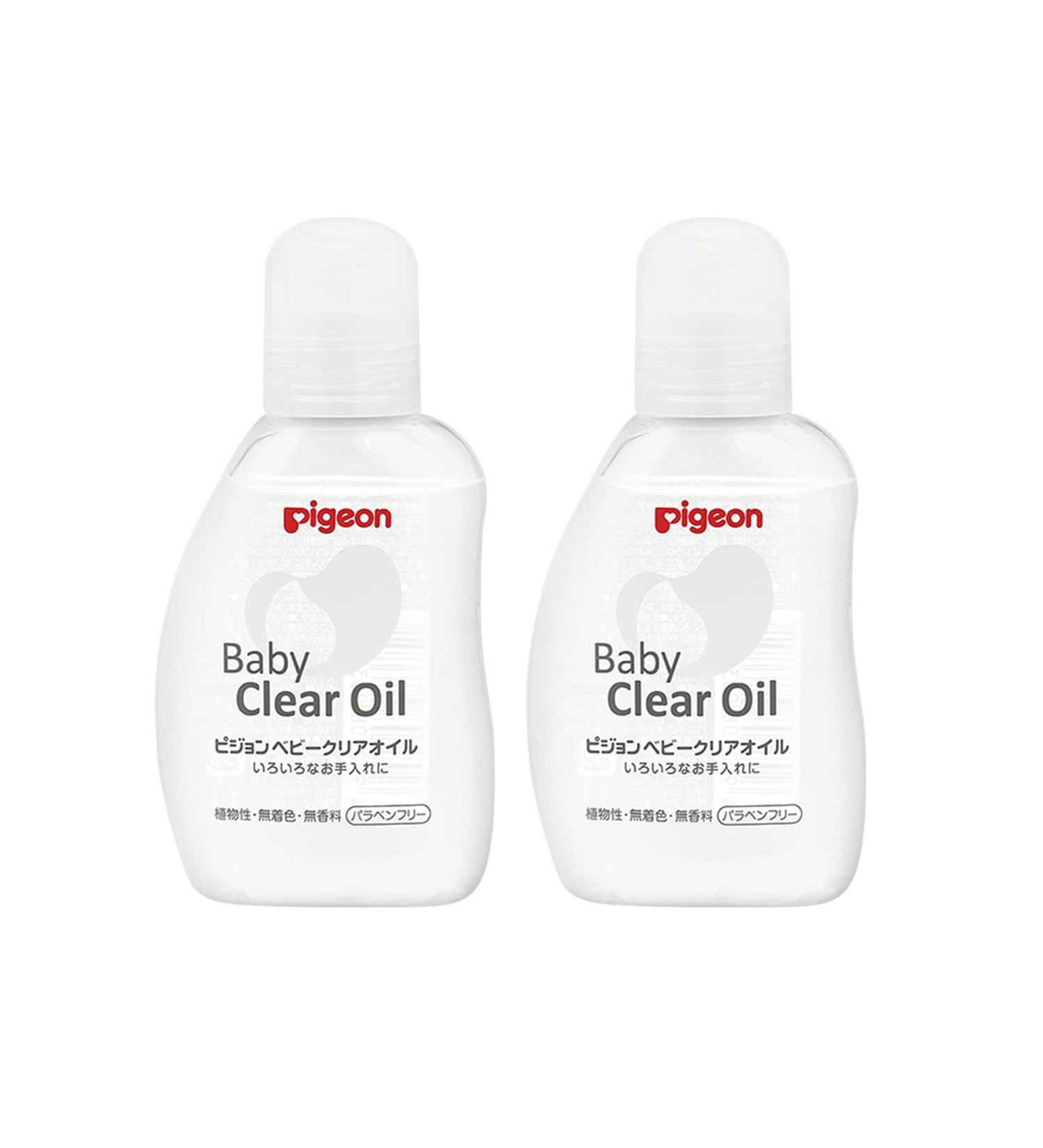 Pigeon Baby Oil - Plant Based, Gentle Massage Oil for Baby's Skin (2.7 Fl. Oz, Pack of 2) | Fragrance Free, Made in Japan - Buy Online on GoSupps.com
