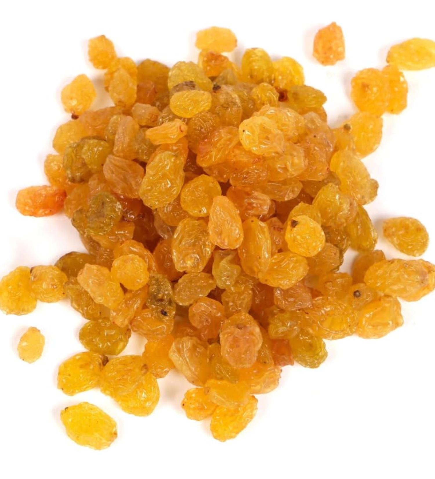 Golden Medium Raisins 1Kg | whole bleached South African Thompson Seedless grapes | Perfect For Baking Cooking or Snacking - Buy Online on GoSupps.com