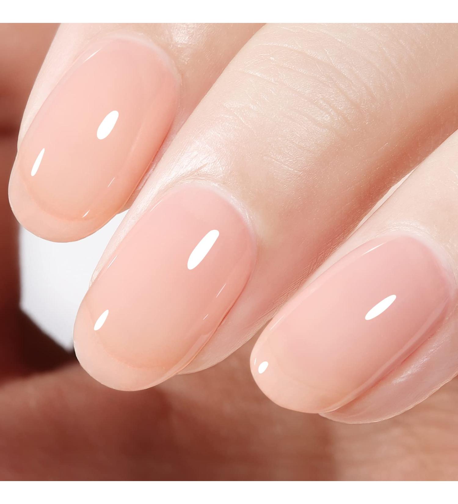 AILLSA Nude Gel Polish - Light Rose Pink Skin Color Sheer Nail Polish 15ml - Buy Online on GoSupps.com