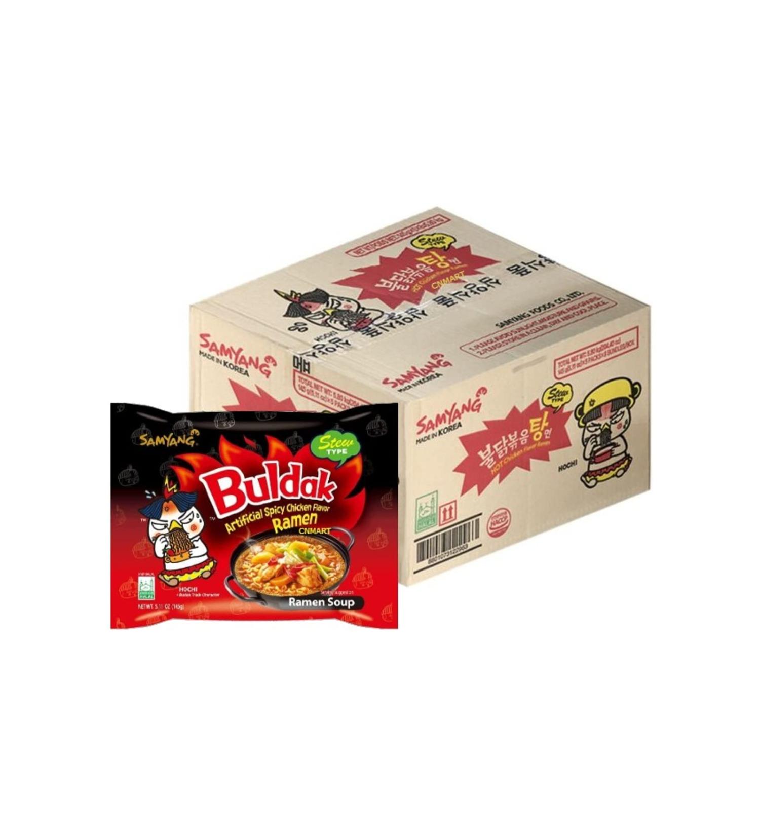 Samyang Buldak Stew Type Hot Chicken Noodle Challenge Ramen (Pack of 40) by CNMART - Buy Online on GoSupps.com
