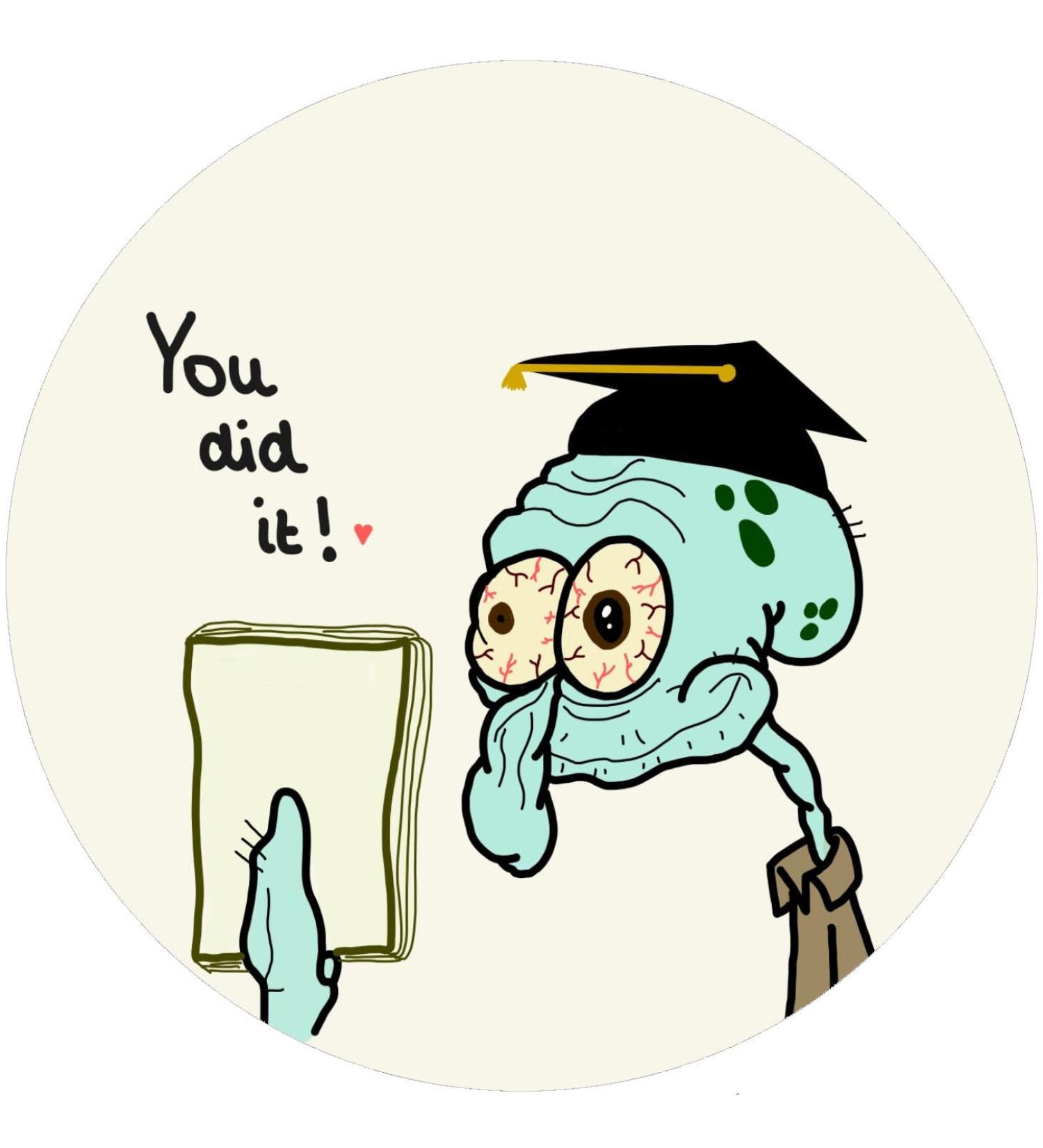 I fondant cake topper cake image birthday occasion squidward tentacles you did it spongebob No. 2