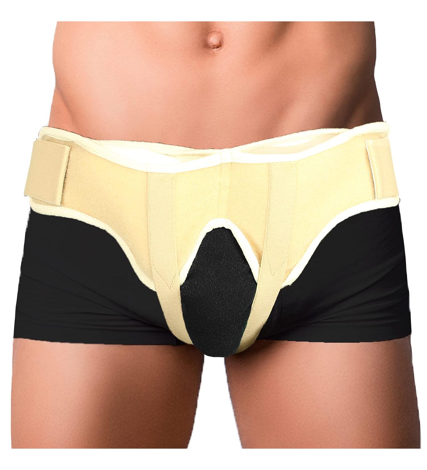 Vive Hernia Belt - Adjustable Support Truss for Single/Double Inguinal & Sports Hernias - Two Removable Pads - Recovery Aid (Small) - International Shipping - Buy Online on GoSupps.com