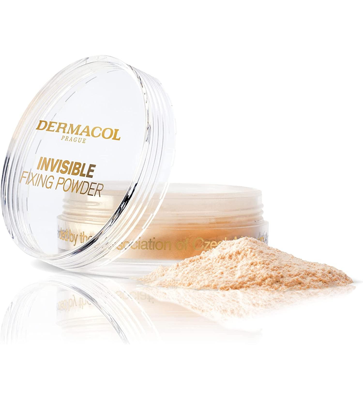 Dermacol Invisible Fixing Face Powder - Touch-Proof Translucent Setting Powder | Fragrance-Free Matte Powder for Oily & All Skin Types | Loose Makeup Powder with Powder Puff - 13.5g - Buy Online on GoSupps.com