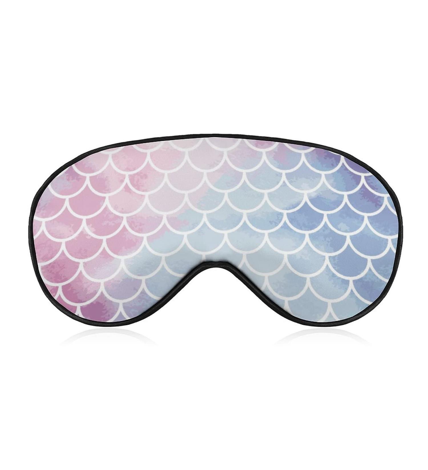 Mermaid Scales Sleep Mask for Women | Adjustable Eye Shades Cover | Comfortable & Stylish Sleep | International Shipping - Buy Online on GoSupps.com