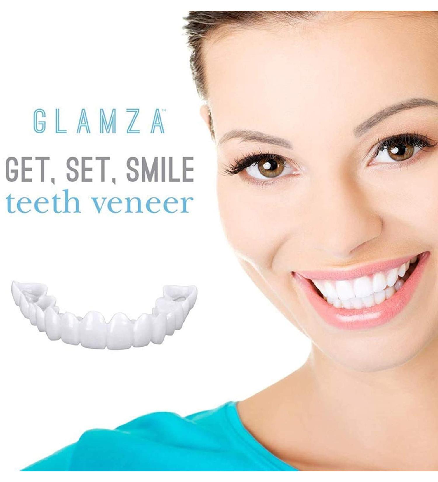 Tistics False Teeth Veneers | Temporary Dentures & Immediate Veneers | Cosmetic Tooth Solutions | Tooth Whitening for Men & Women - 2 Pairs - Buy Online on GoSupps.com