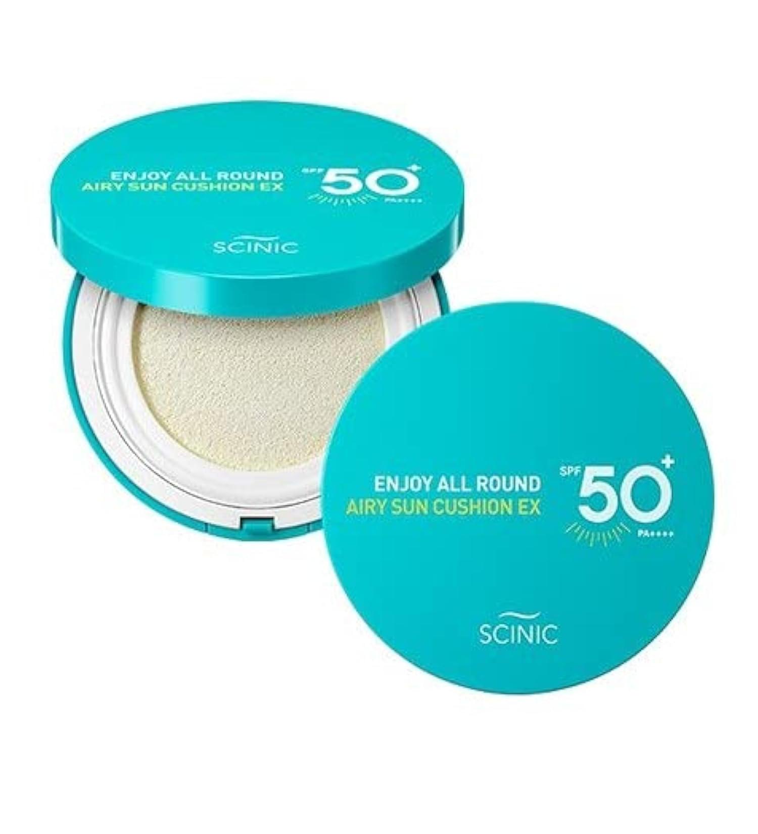 SCINIC Enjoy All Round Airy Sun Cushion EX SPF 50+ PA++++ - 25g | Best International Shipping for Ultimate Sun Protection - Buy Online on GoSupps.com