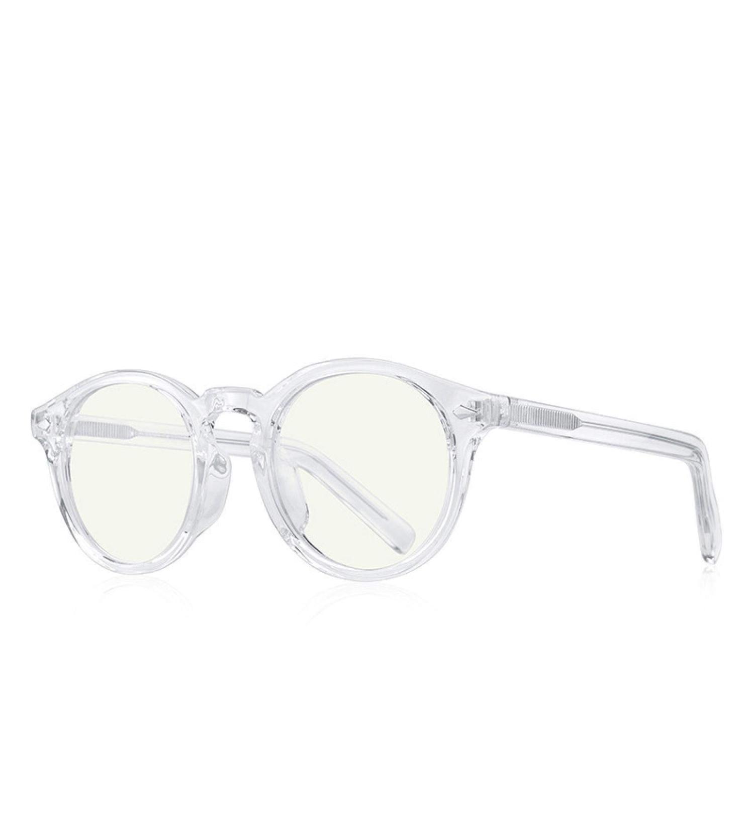 KDOQ Retro Oval Blue Light Blocking Glasses | Stylish Anti-Blue Ray Round Glasses for Men & Women - Shop Internationally - Buy Online on GoSupps.com