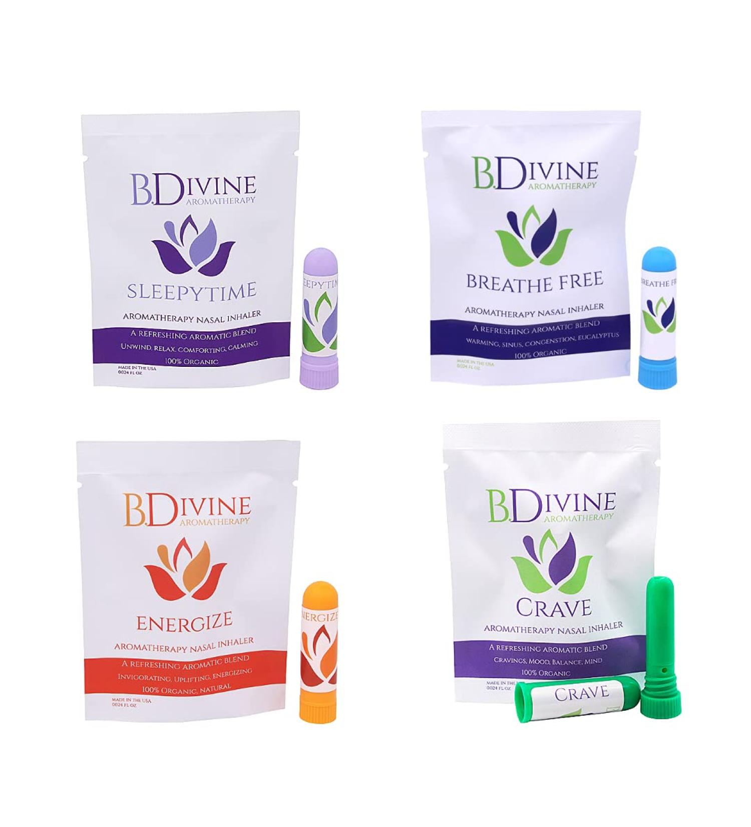 Essential Oil Aromatherapy Inhaler Bundle. Organic Oils. Curb Snacking Promote Energy Sleep Better and Breathe Easy with These Blends. - Buy Online on GoSupps.com