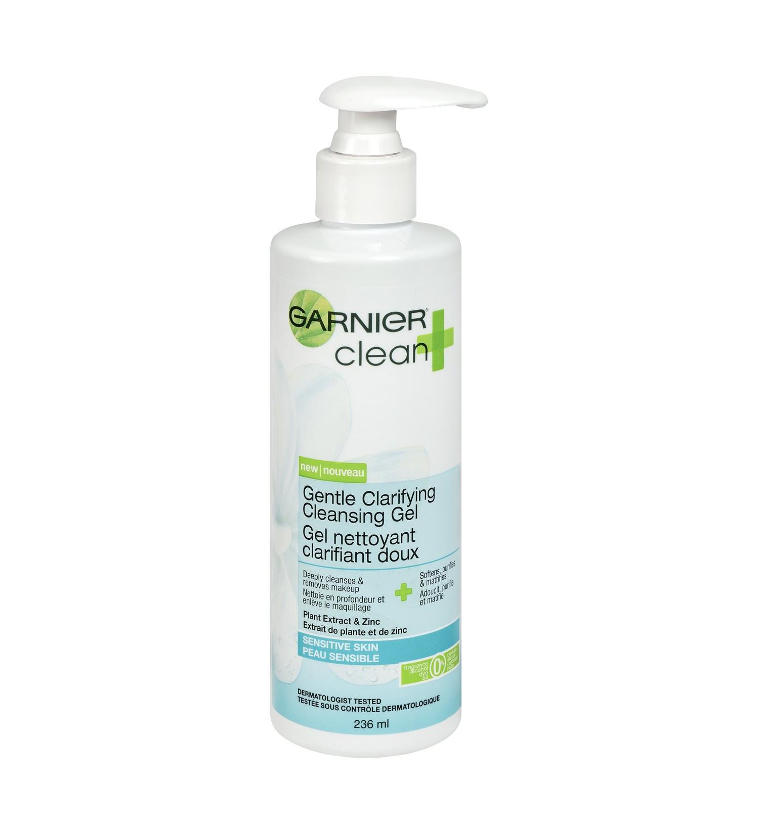 Garnier Clean+ Clarifying Cleansing Gel Sensitive Skin 8 Fluid Ounces