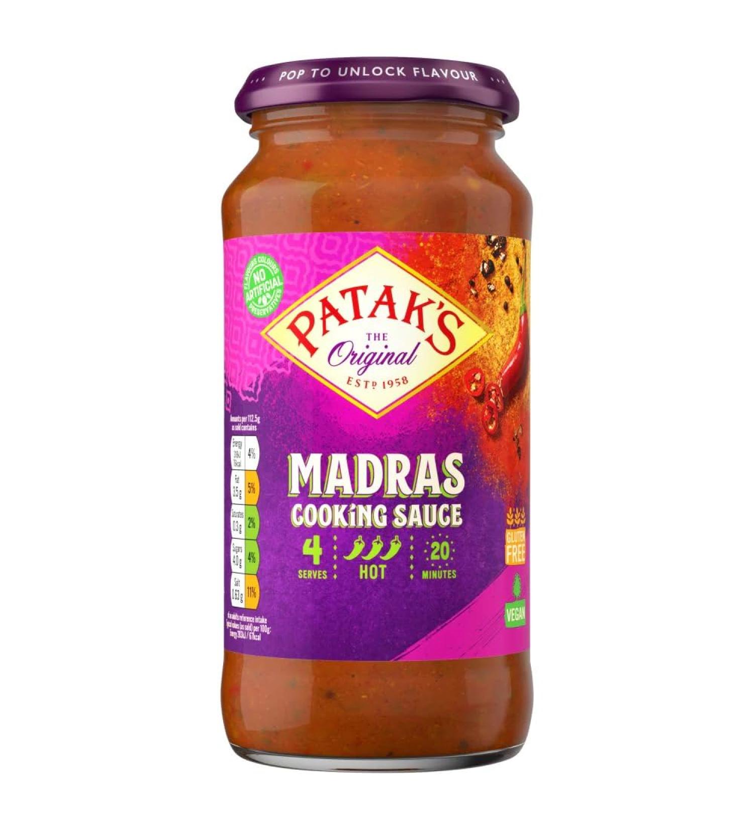 MASPatak's Madras Cooking Sauce 450g-Food