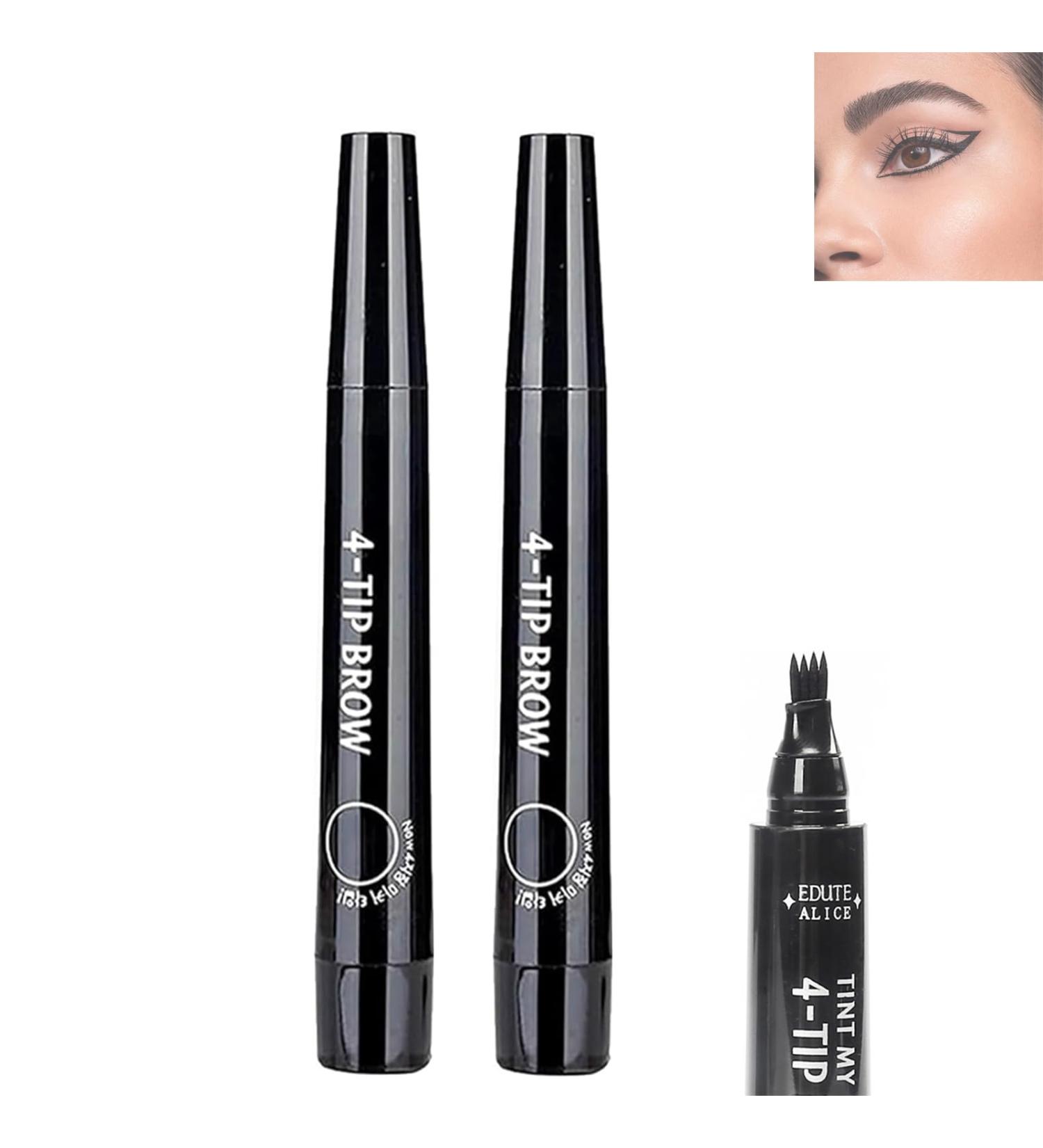 Lightsbetter Waterproof Brow Pen Tint My 4 Tip Brow Waterproof Lightsbetter Eyebrow Precisely My Brow Pencil Natural Precise 4 Point Eyebrow Pencil (05# Black) 05 # Black - Buy Online on GoSupps.com