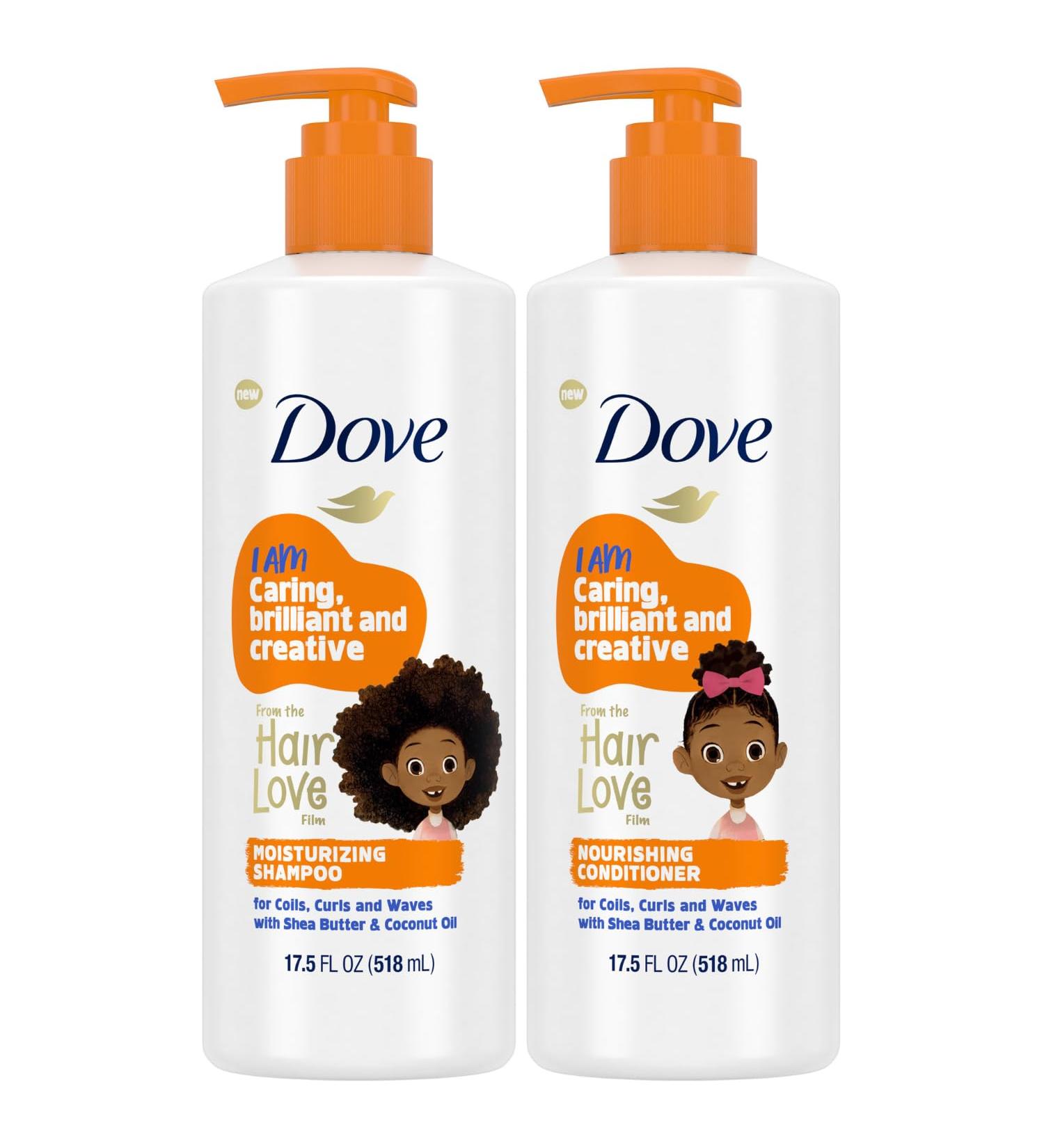 Dove Shampoo and Conditioner Set - Love Collection for Curly Wavy & Kids Hair | 17.5 Oz - International Shipping Available - Buy Online on GoSupps.com