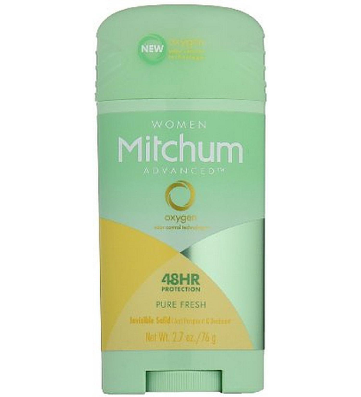 Mitchum For Women Advanced Control Anti-Perspirant Deodorant Invisible Solid Pure Fresh 2.7 Ounce (Pack of 3)