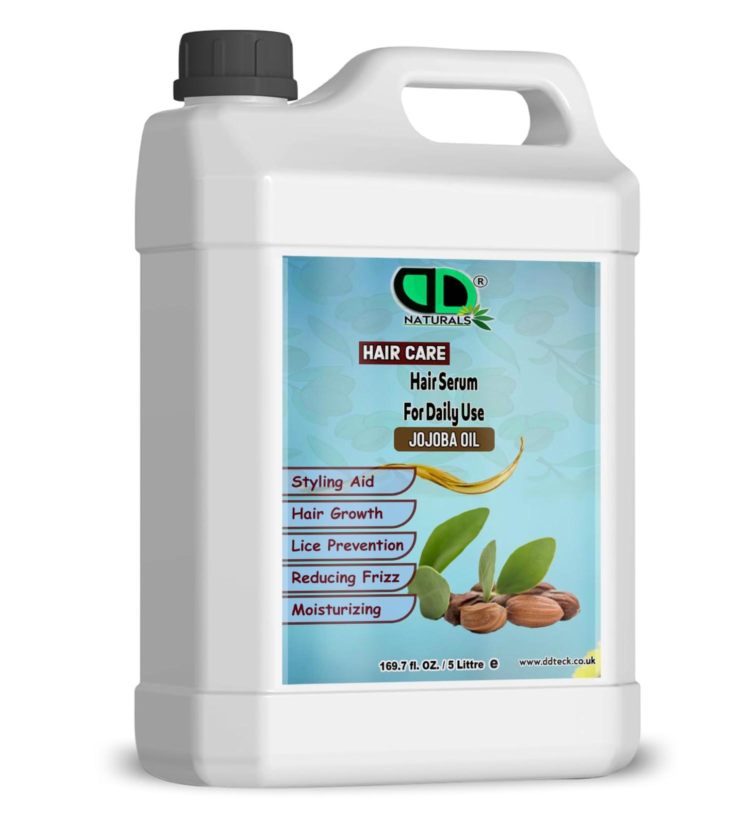 DD teck Hair serum for daily use with jojoba essential oil moisturizes the scalp and promotes hair growth adds shine and protects hair balances hair