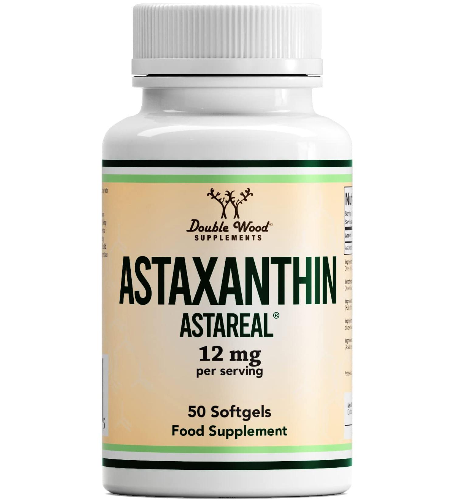 DW Astaxanthin 12mg | 50 Softgel Capsules | High Strength Antioxidant Supplement | Non-GMO & Gluten Free - Buy Online on GoSupps.com