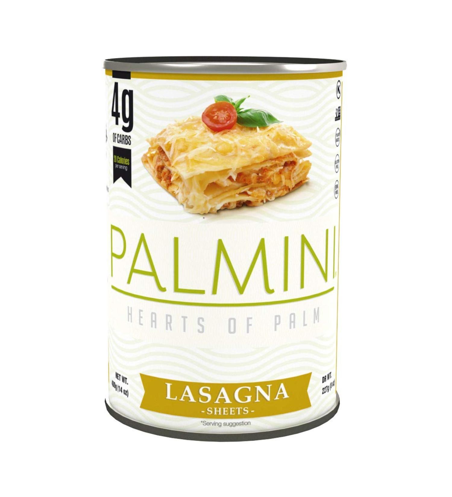 PALMINI Hearts of Palm Lasagna Sheets - 8 OZ | Low Carb Pasta Alternative - Buy Online on GoSupps.com