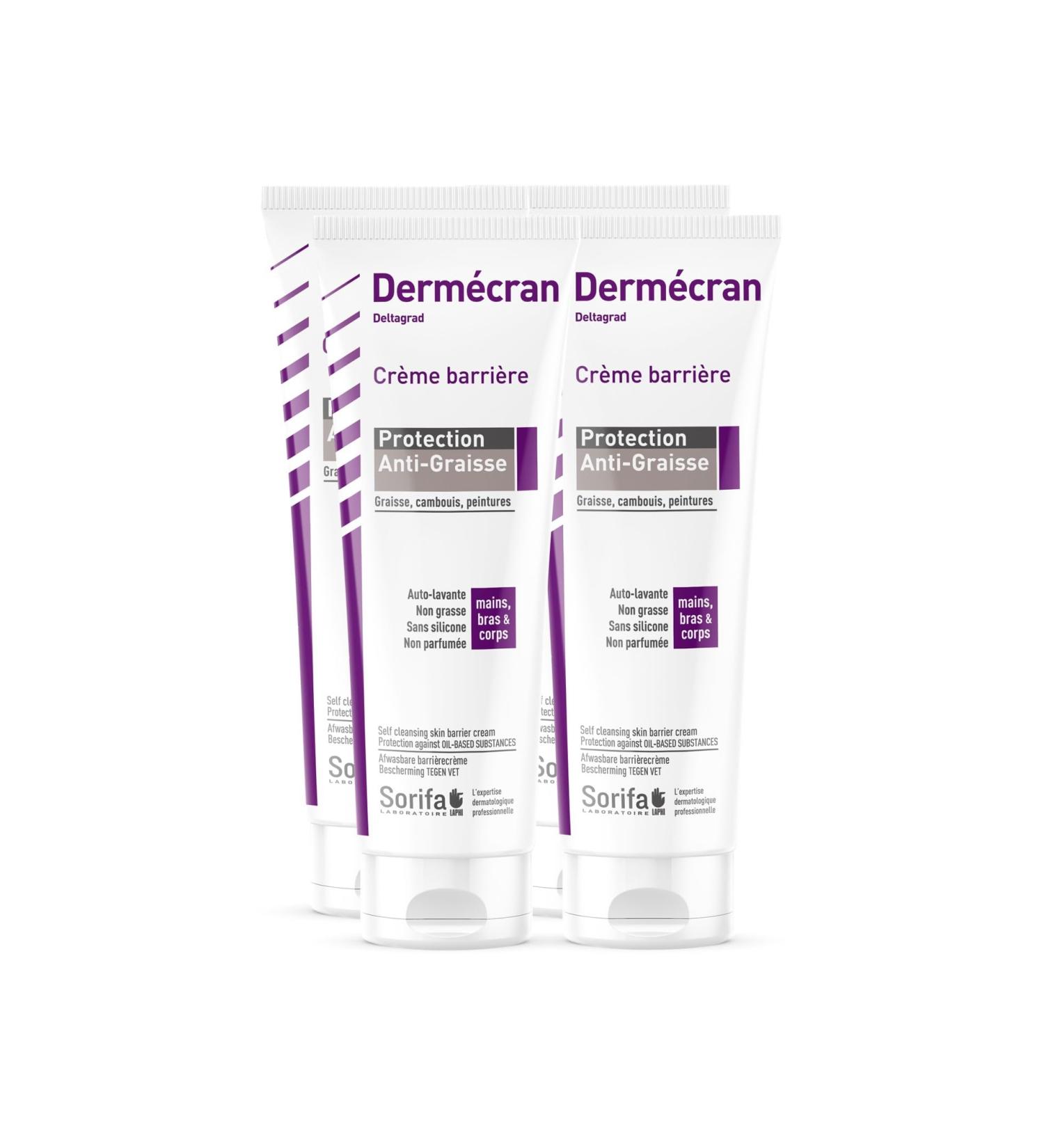 Sorifa Laboratory Dermscreen barrier cream antiscratch protection hands arms and body high tolerance perfumefree tube 125 ml pack of 4 - Buy Online on GoSupps.com