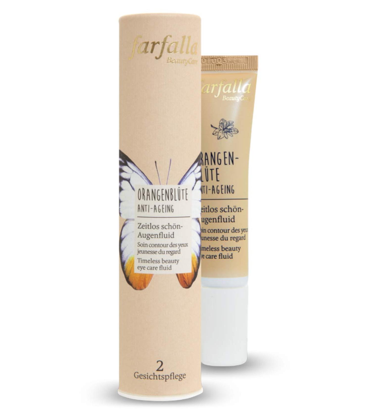 Farfalla Orange Blossom Anti-Aging Eye Fluid 15ml | Vitamin C Boost | Natural Anti-Folds & Moisture Care - Buy Online on GoSupps.com