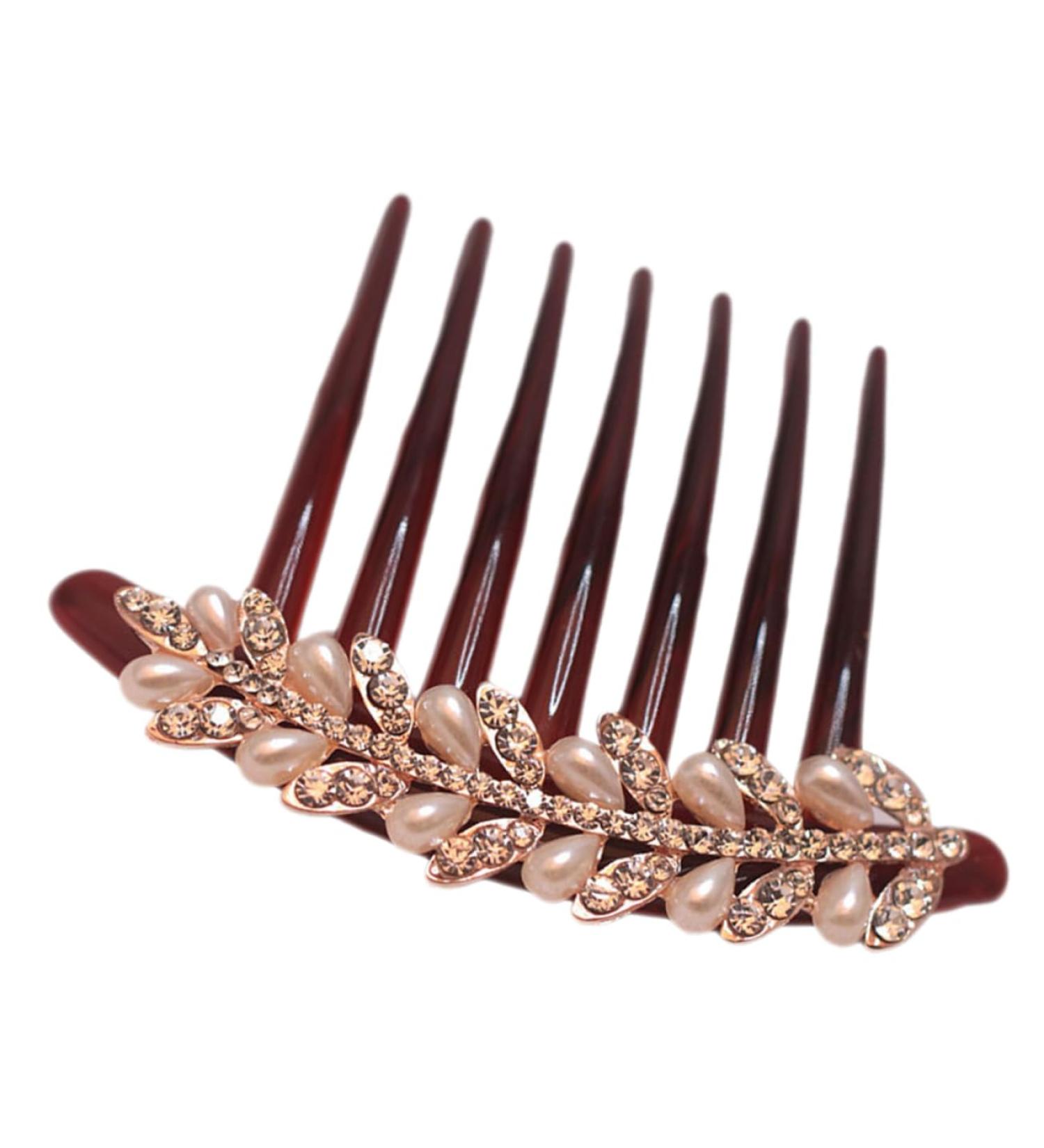 Ipetboom Wedding Hair Clip Rhinestone Hair Clip Korean Hair Clips Wedding Hair Comb Bridal Headpiece Chinese Hair Accessories Headpiece for Bride Decorative Hair Comb Hair Pin Rhinestones - Buy Online on GoSupps.com