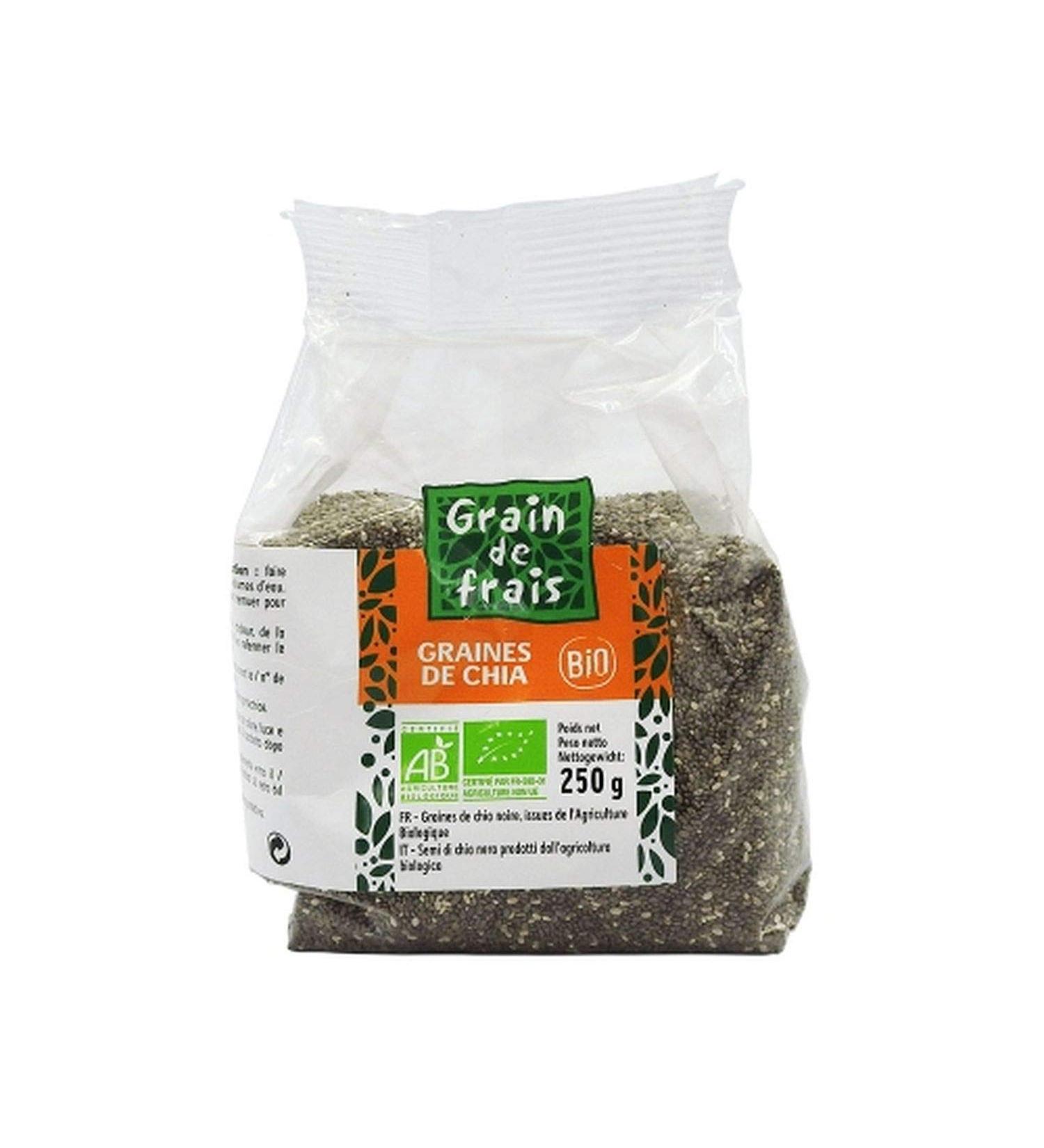 Organic chia seeds - Grain de Frais - 250g pack