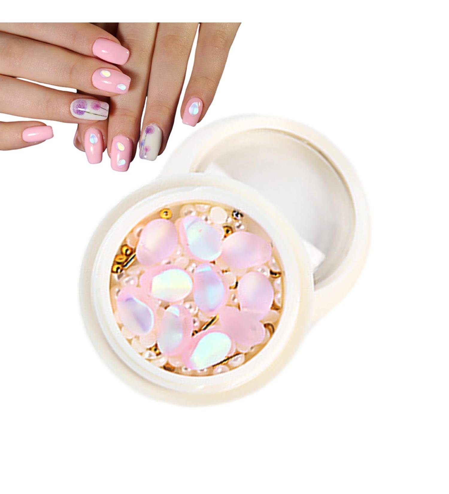 JMEDIC Nail Gems and Rhinestones | Crystal Gem Kit Nail Rhinestone - Gems for Nails Nail Jewels Crystal Gemstones Nail Art Rhinestones Kit Manicure DIY Decoration Accessories - Buy Online on GoSupps.com